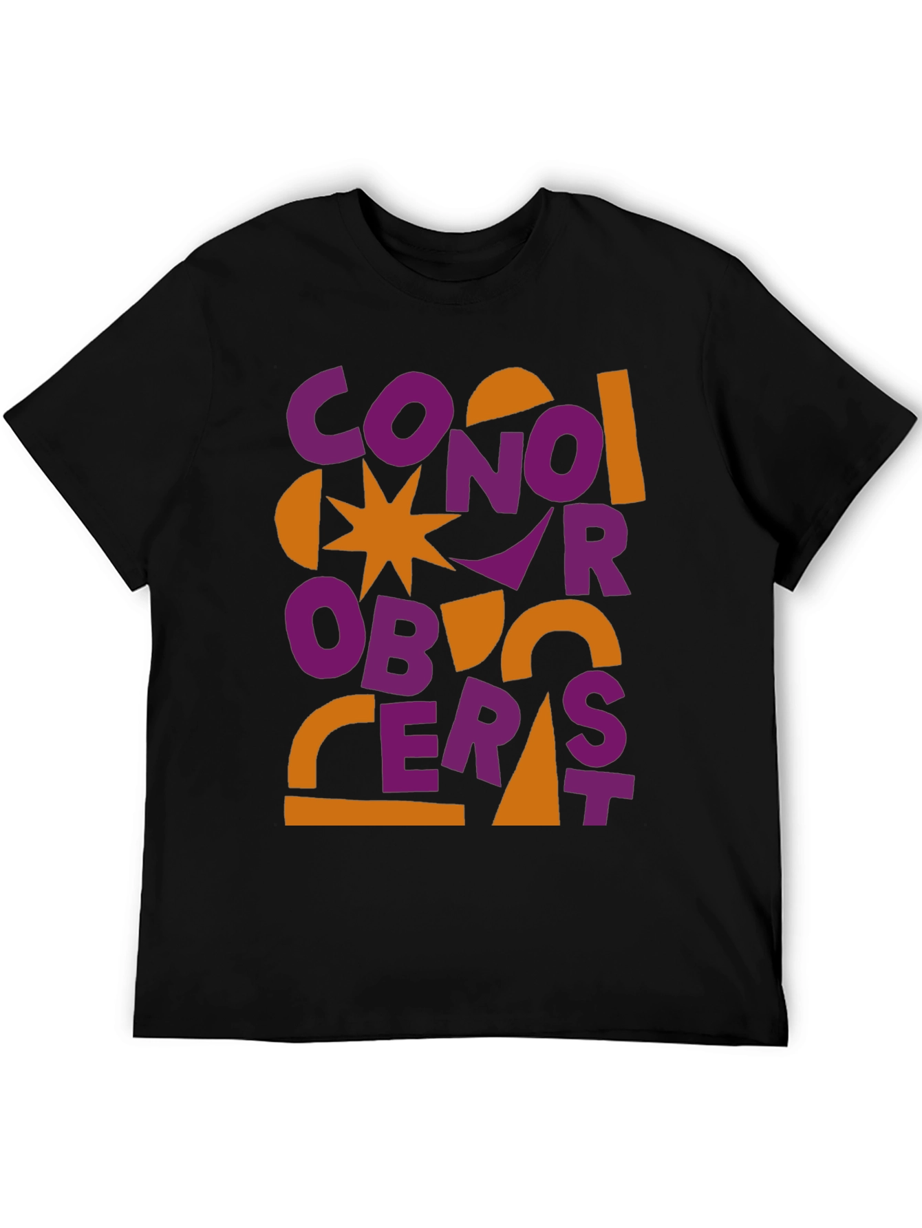 Conor Oberst Graphic Tee - Abstract Style