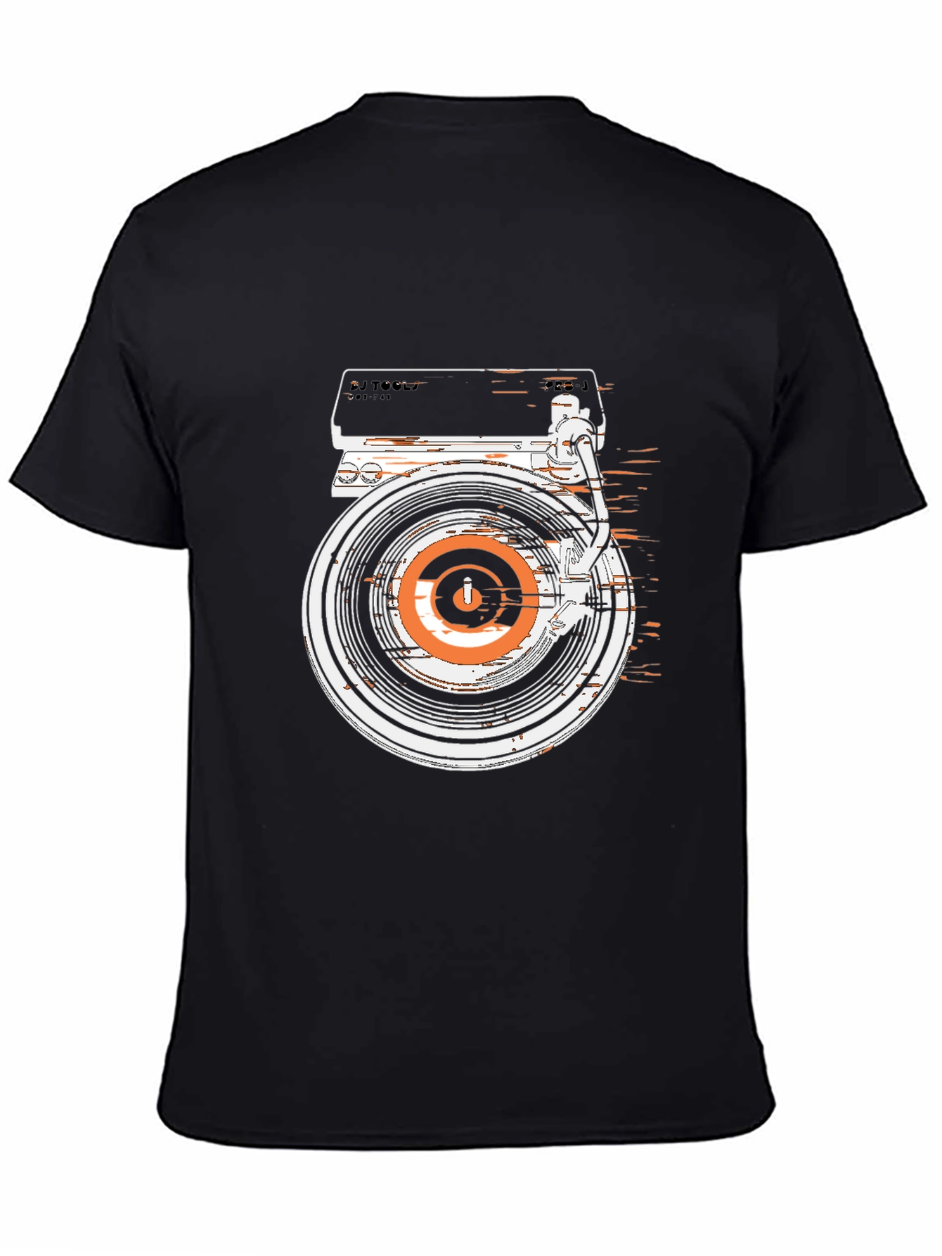 DJ Turntable Graphic Tee - Retro Style