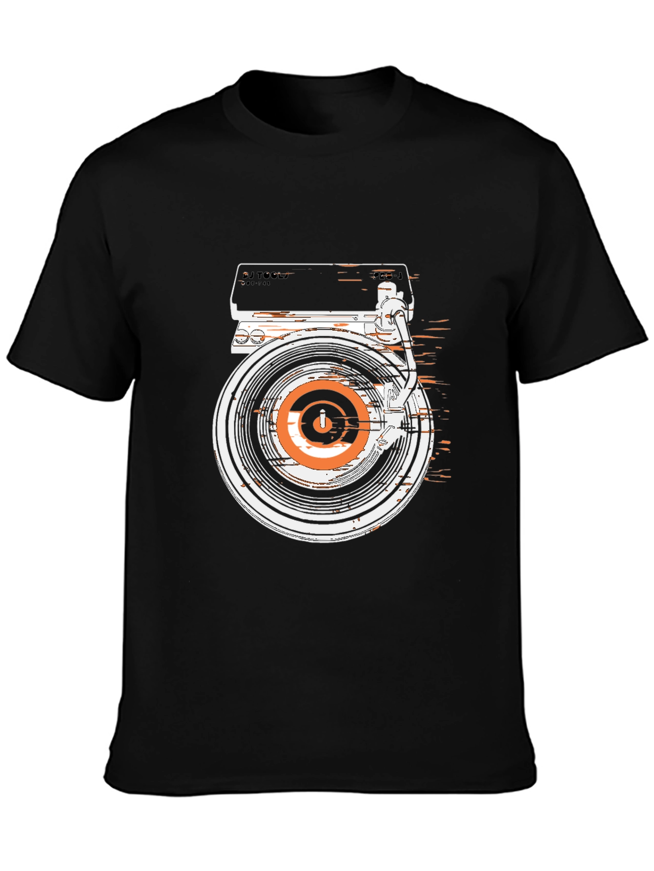 DJ Turntable Graphic Tee - Retro Style