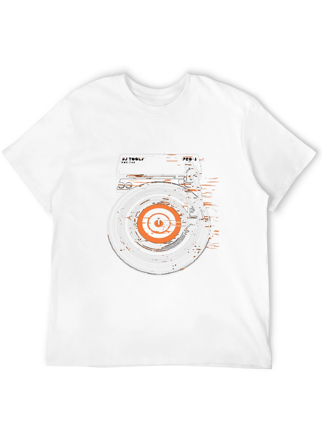 DJ Turntable Graphic Tee - Retro Style