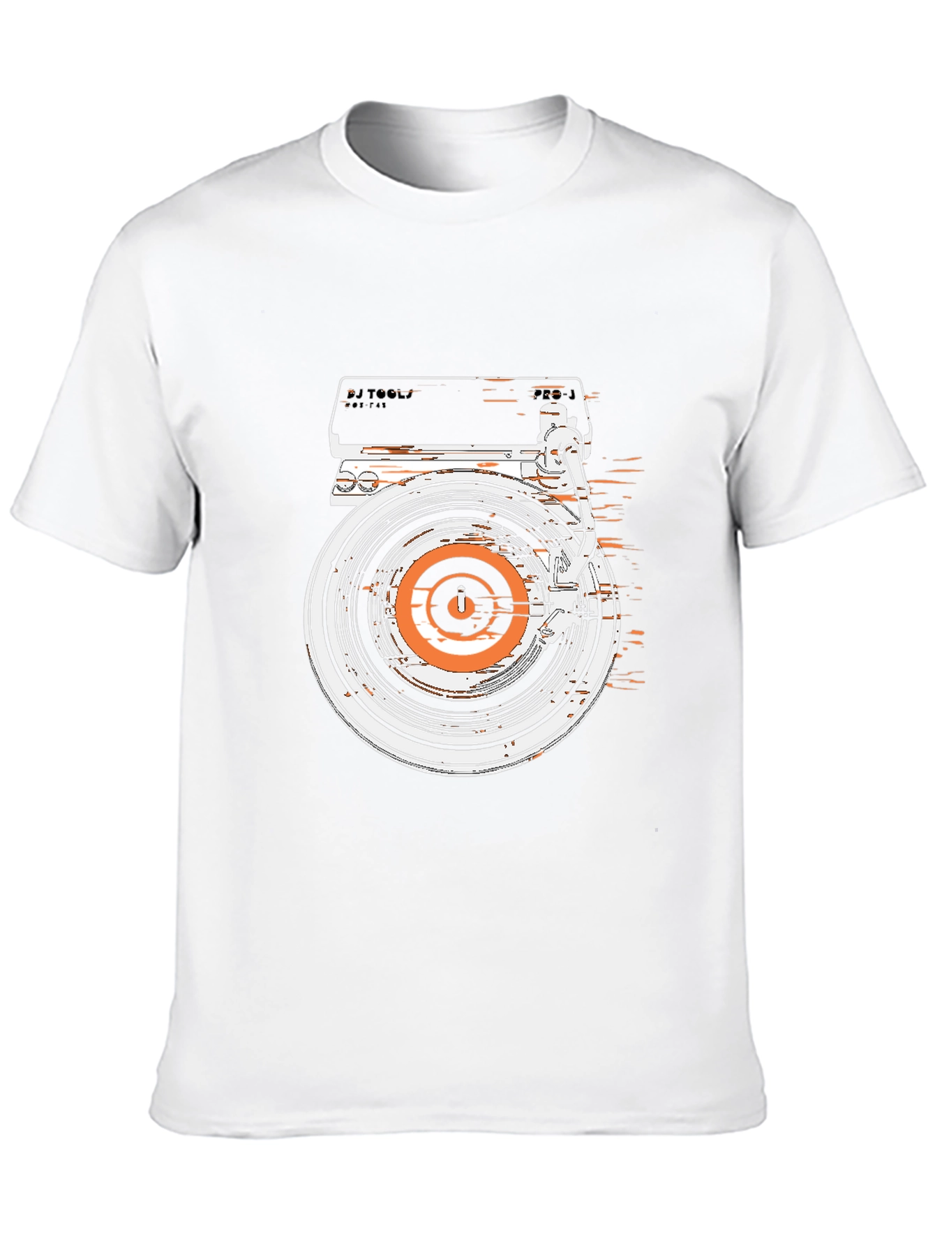 DJ Turntable Graphic Tee - Retro Style