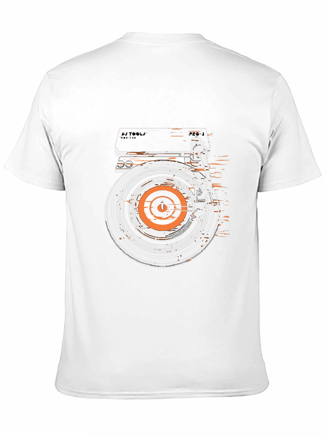 DJ Turntable Graphic Tee - Retro Style