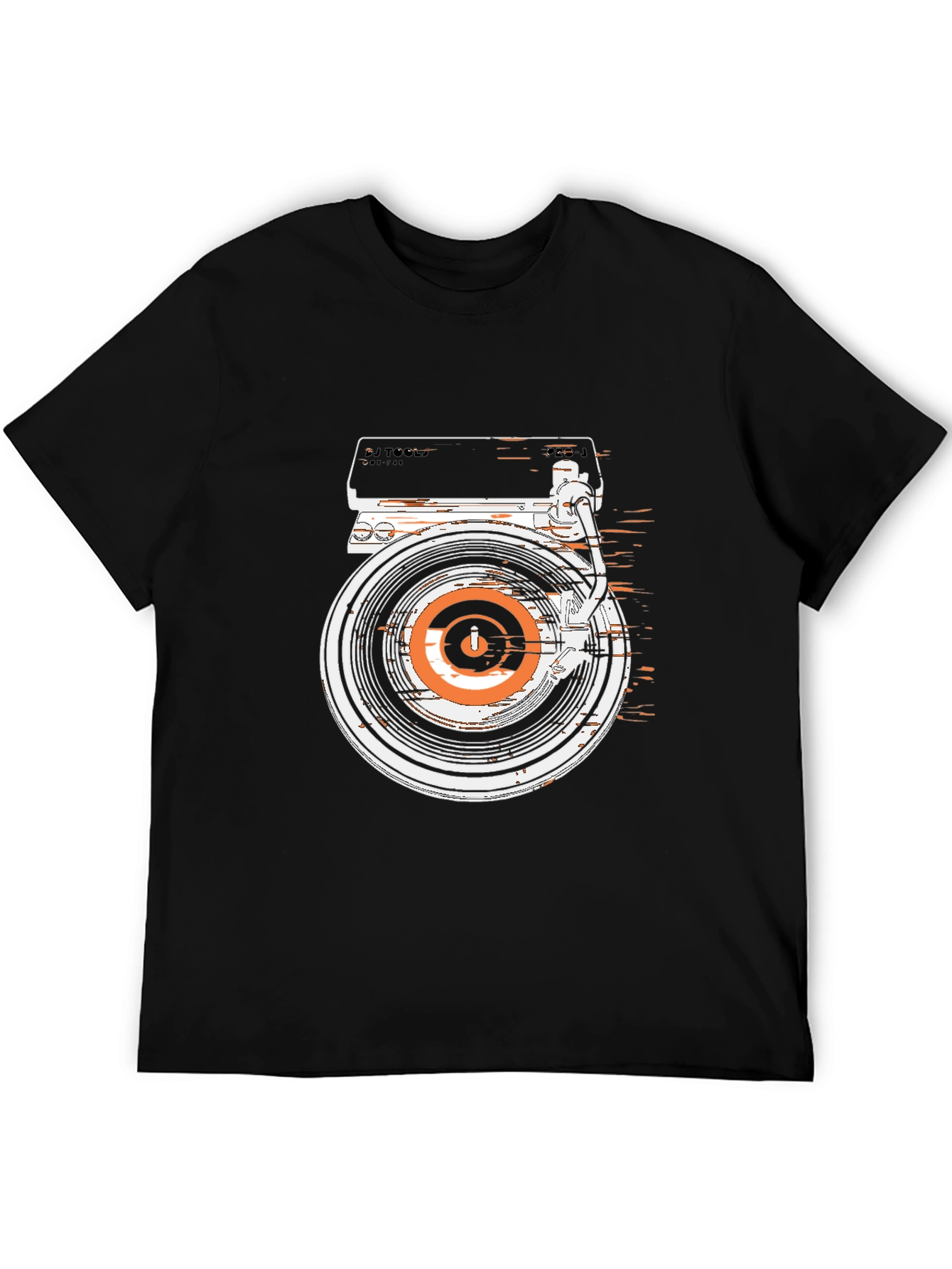 DJ Turntable Graphic Tee - Retro Style