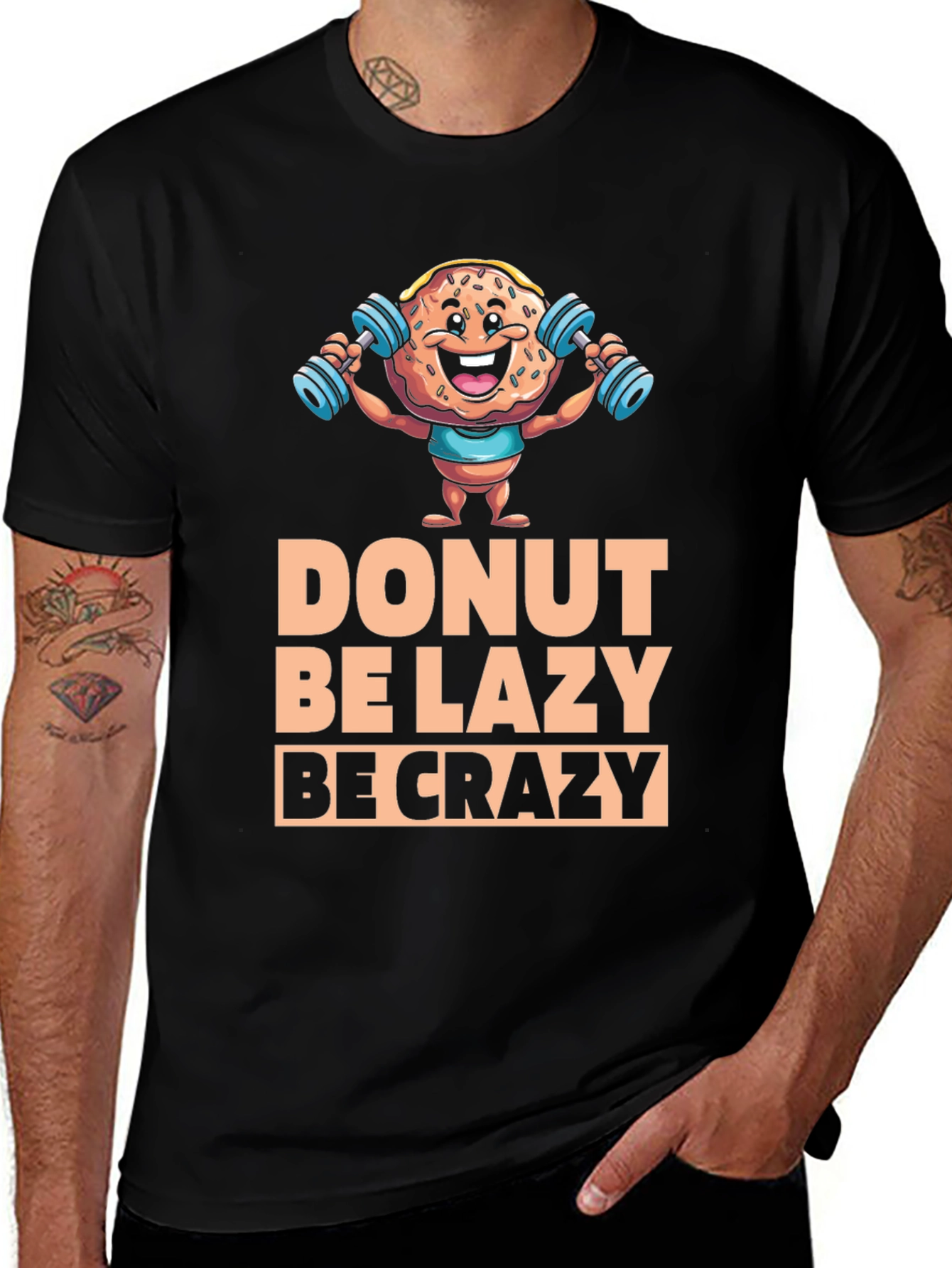 Donut Be Lazy Be Crazy Graphic Tee