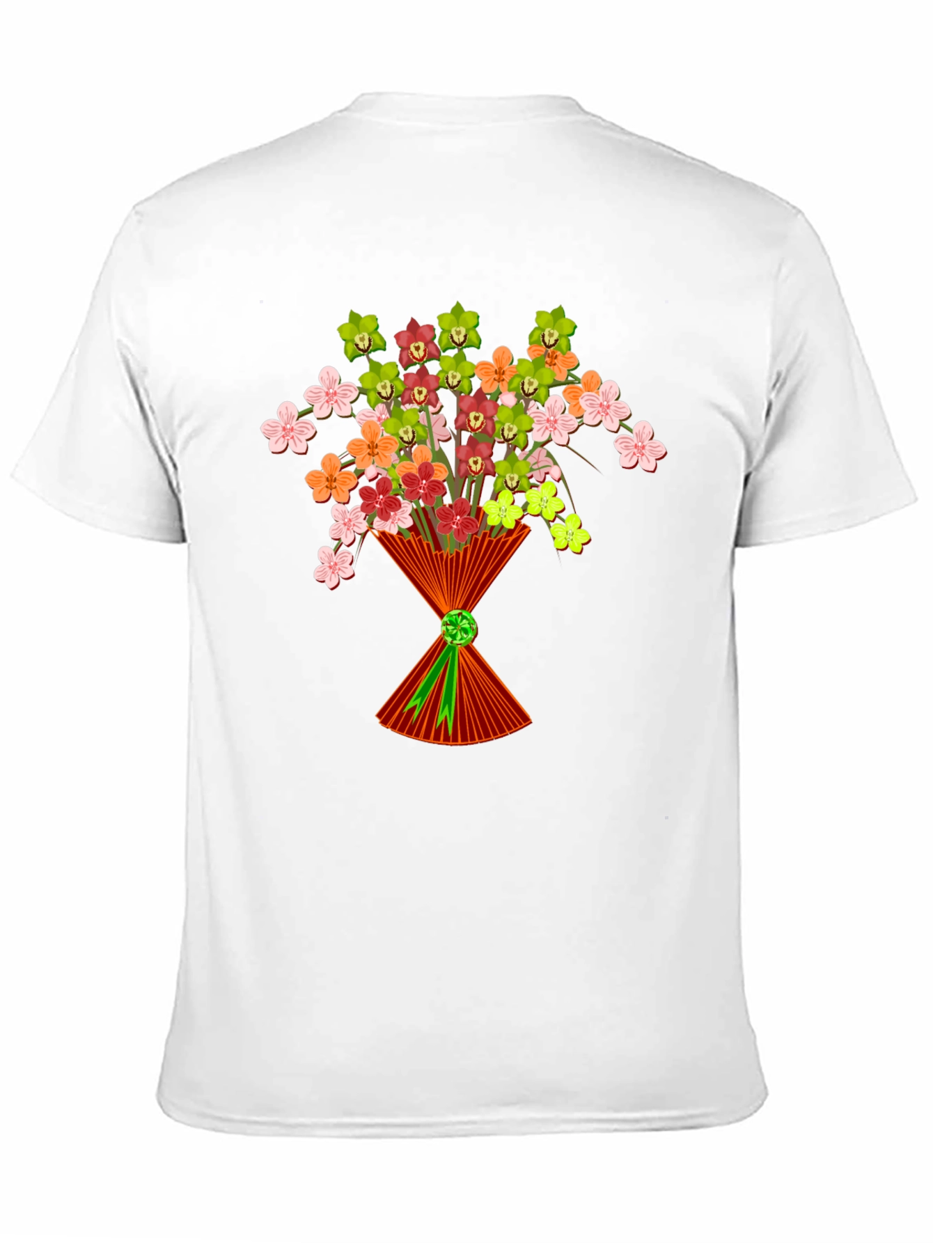 Floral Bouquet Graphic T-Shirt - Stylish Mens Tee
