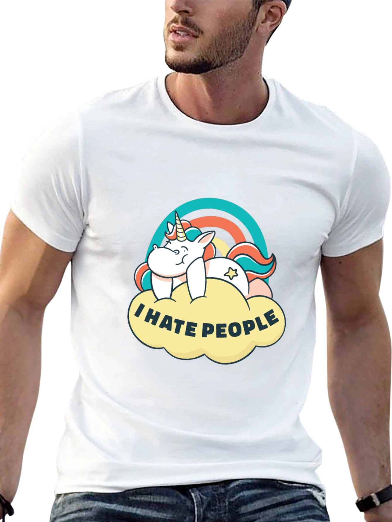 I Hate People Unicorn T-Shirt