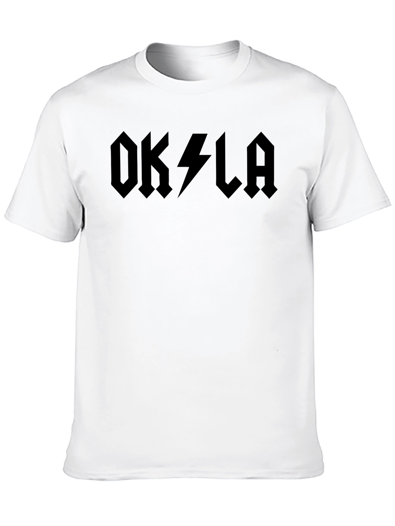 OKLA Lightning Bolt Graphic Tee - Black