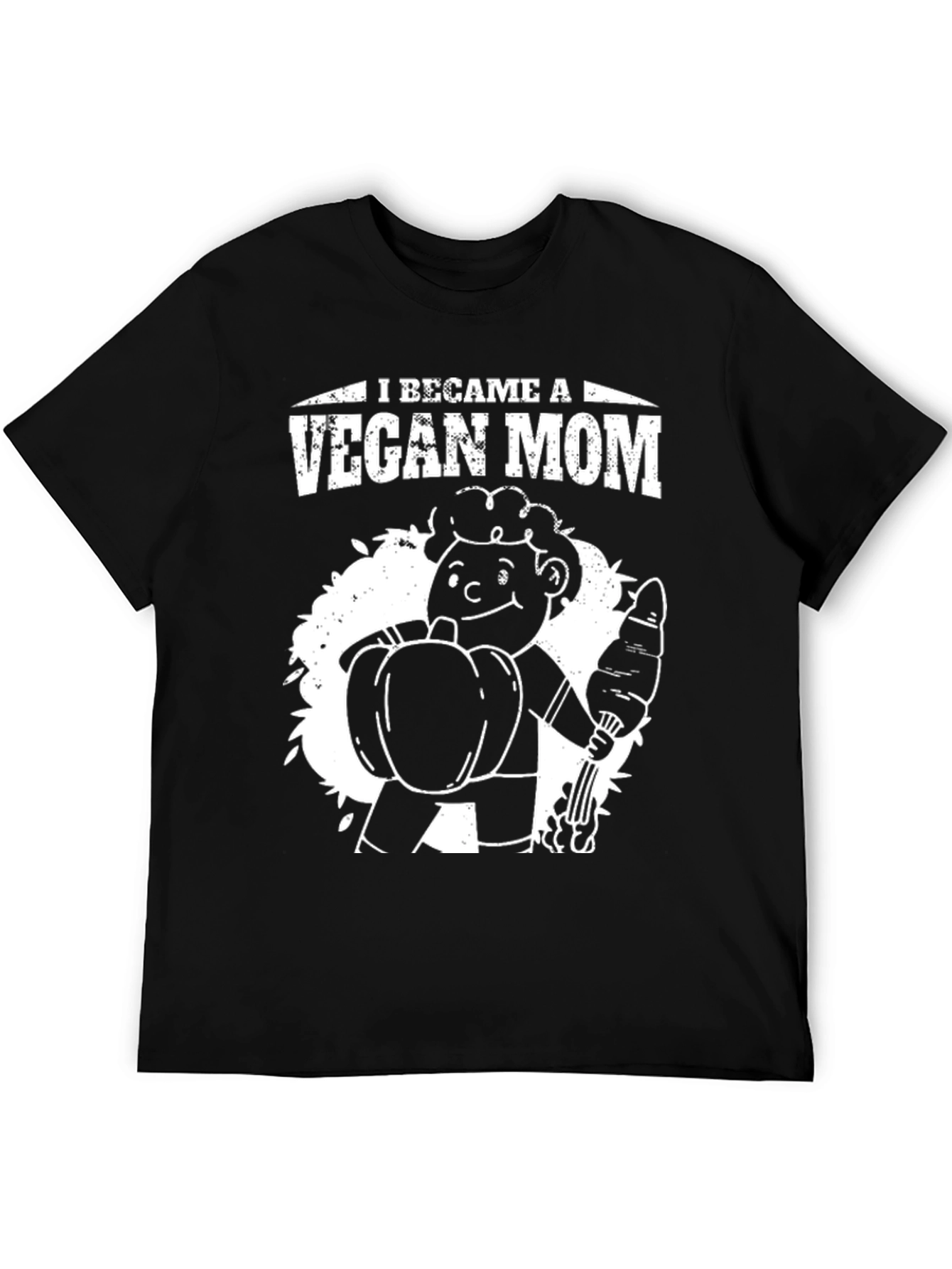 Vegan Mom T-Shirt - Unisex Black Graphic Tee