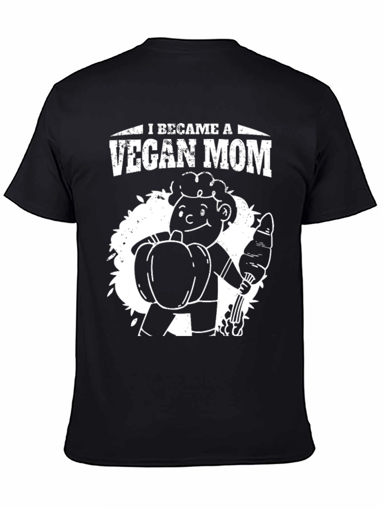 Vegan Mom T-Shirt - Unisex Black Graphic Tee