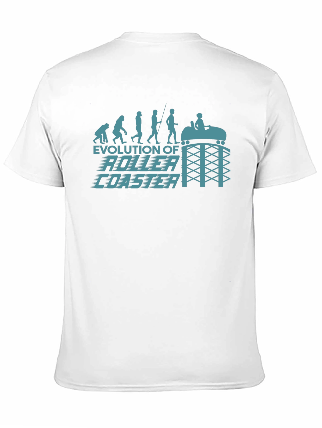 Evolution of Roller Coaster Graphic Tee - Black