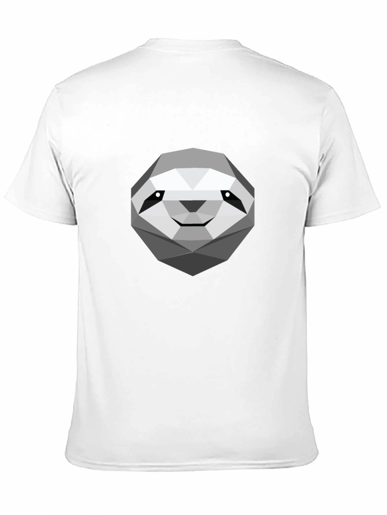 Geometric Sloth Graphic Tee - Modern Casual Comfort