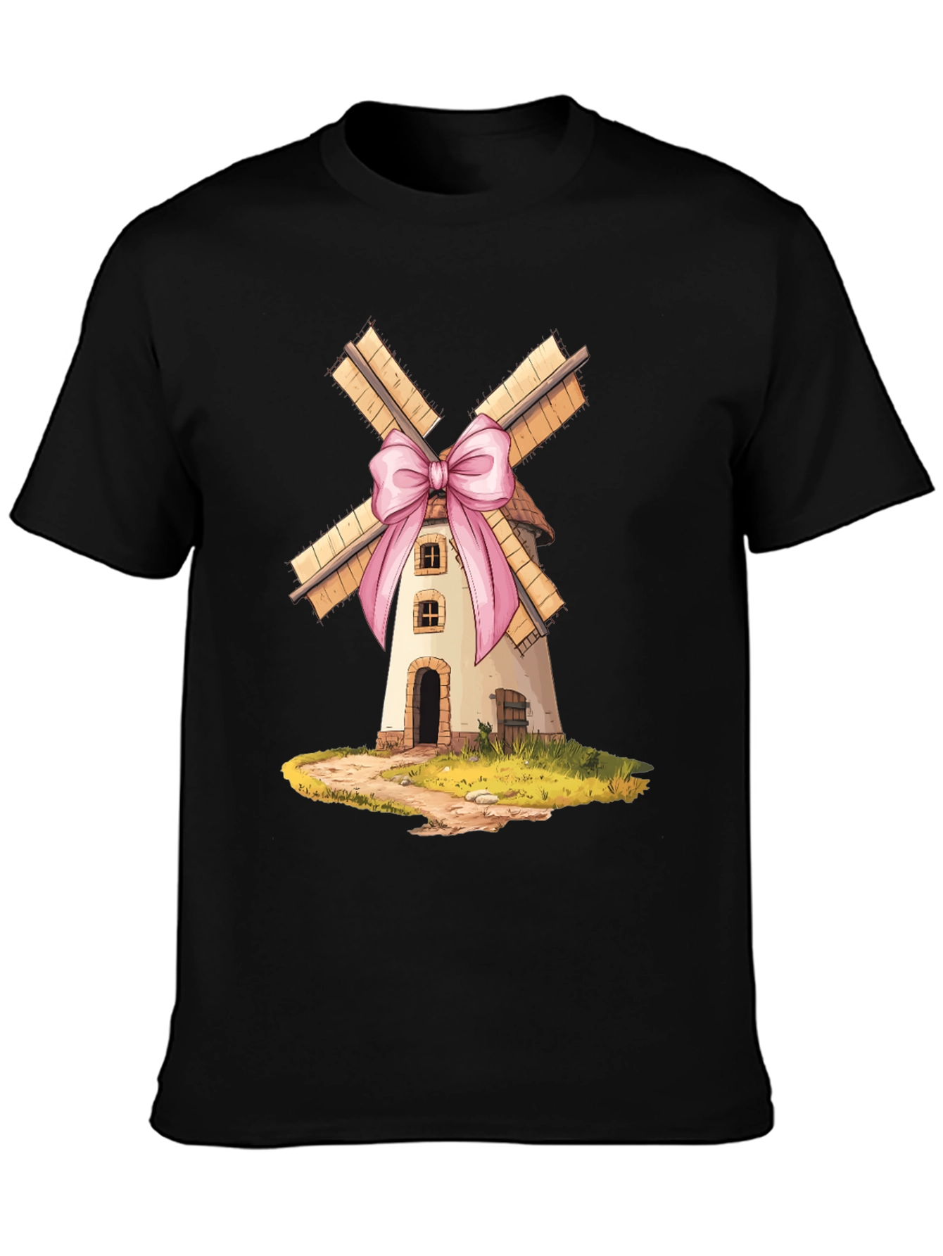 Whimsical Windmill Graphic Tee