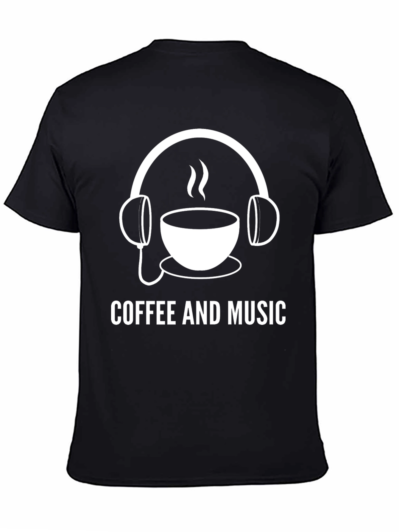 Coffee & Music Graphic Tee - Casual Style