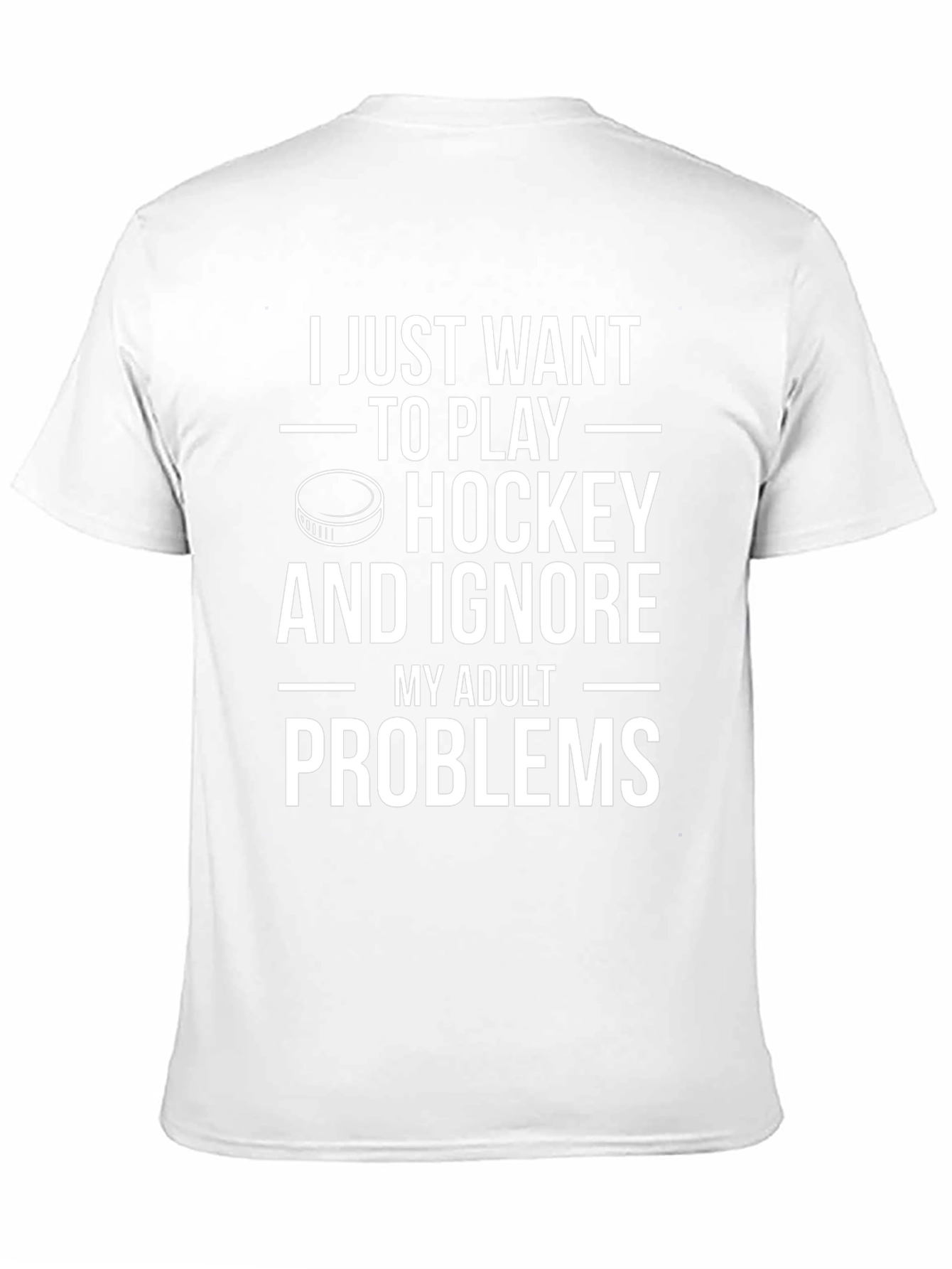 Hockey Lover T-Shirt - Ignore Adult Problems!