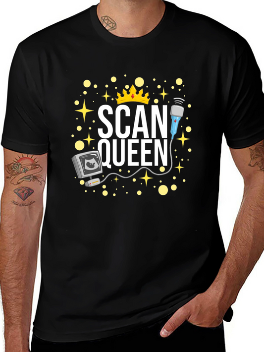 Scan Queen Graphic T-Shirt - Sonographer Gift