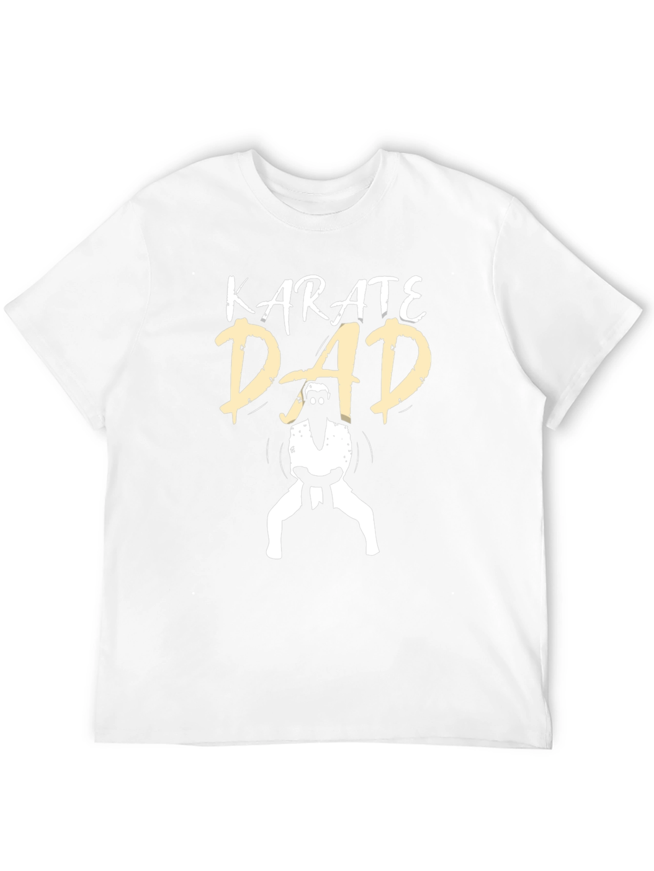 Karate Dad Graphic Tee - Black Cotton T-Shirt