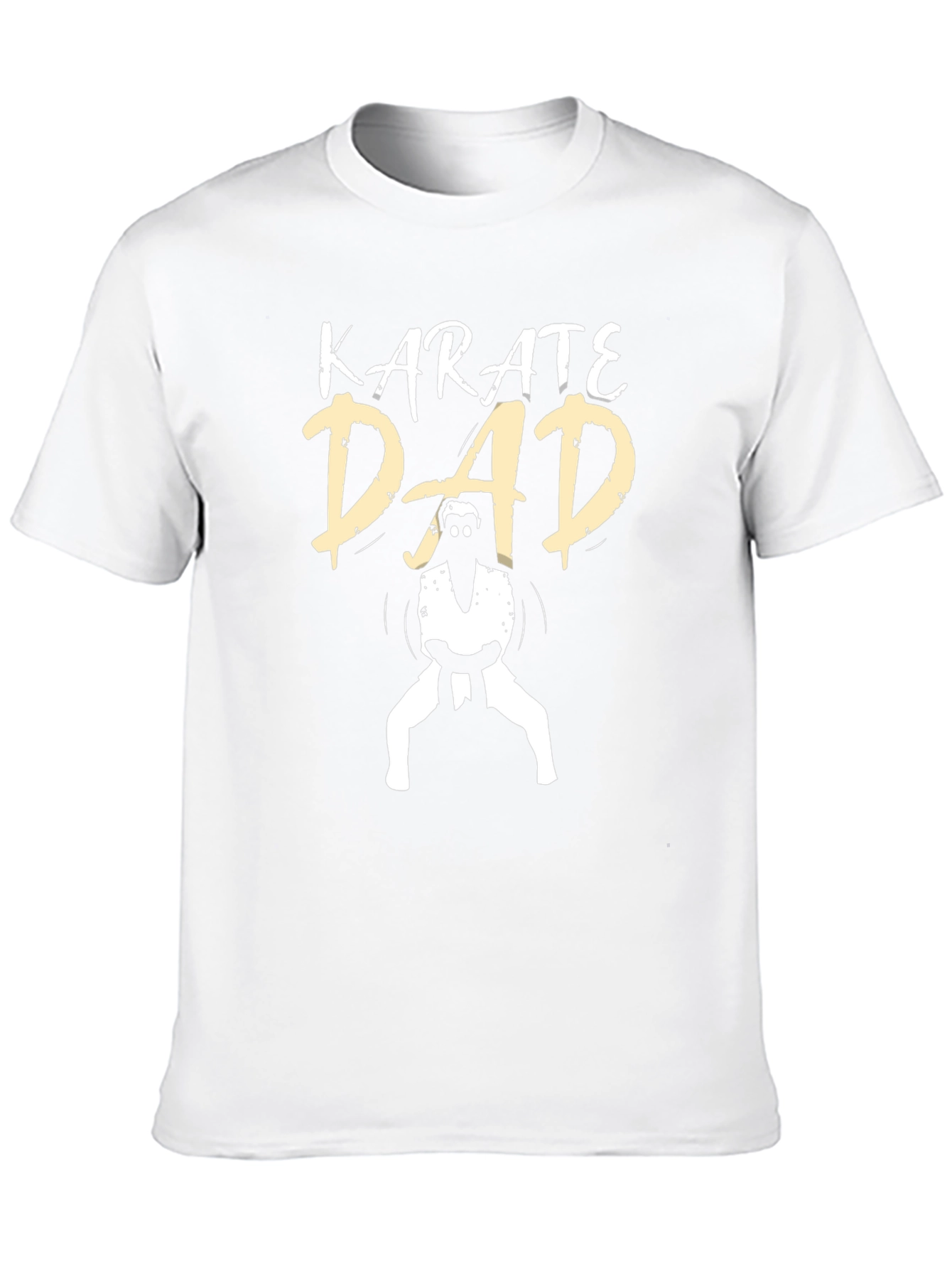 Karate Dad Graphic Tee - Black Cotton T-Shirt