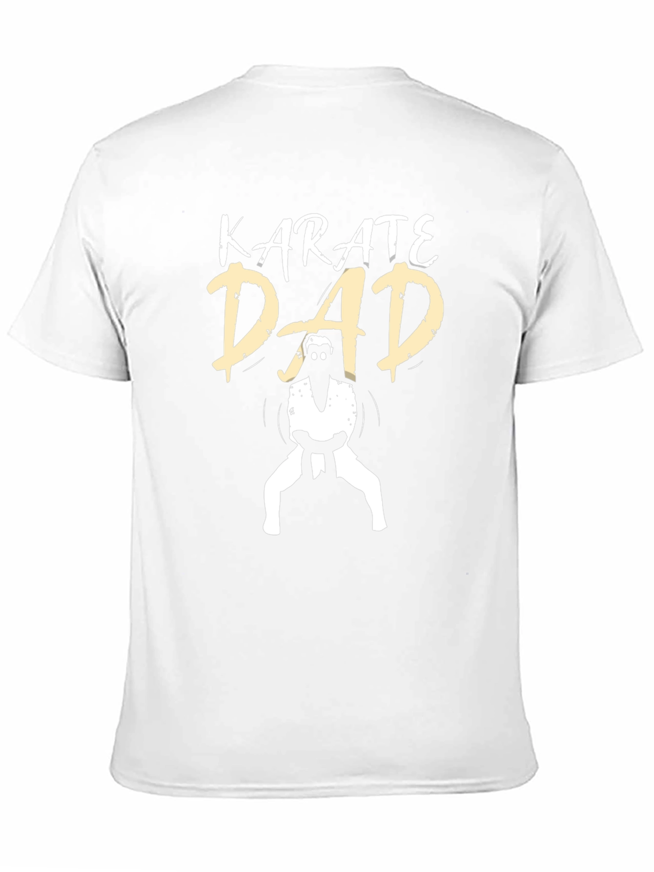 Karate Dad Graphic Tee - Black Cotton T-Shirt