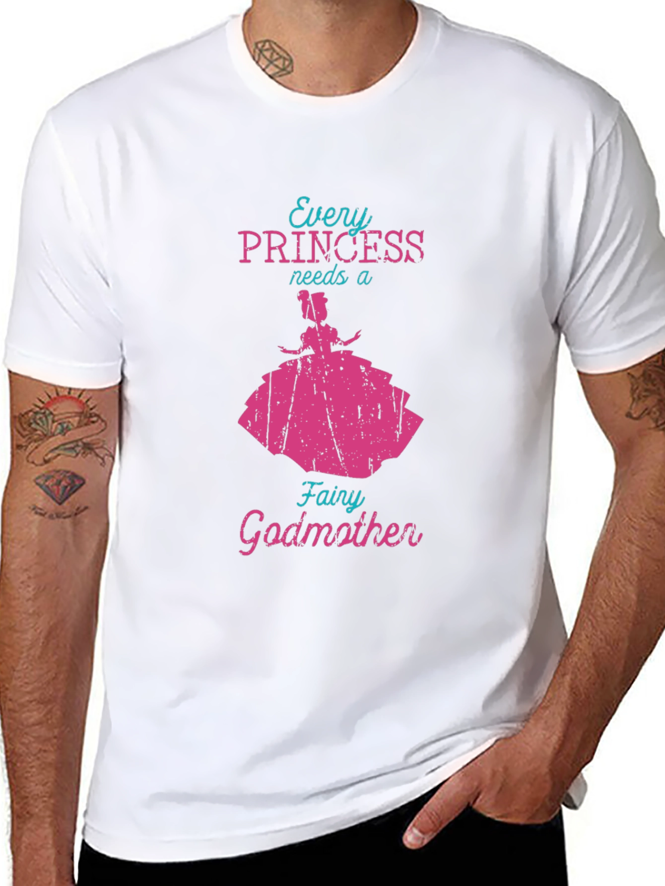 Princess Fairy Godmother Tee - Black Novelty T-Shirt