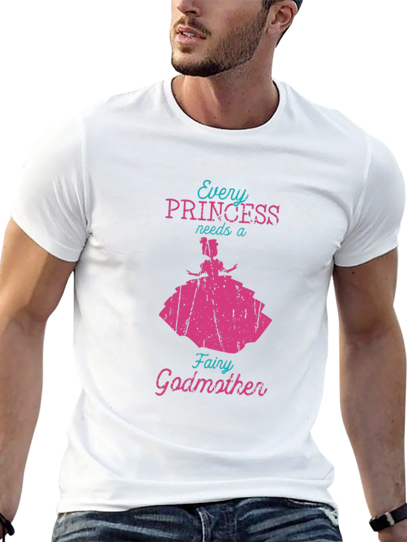 Princess Fairy Godmother Tee - Black Novelty T-Shirt