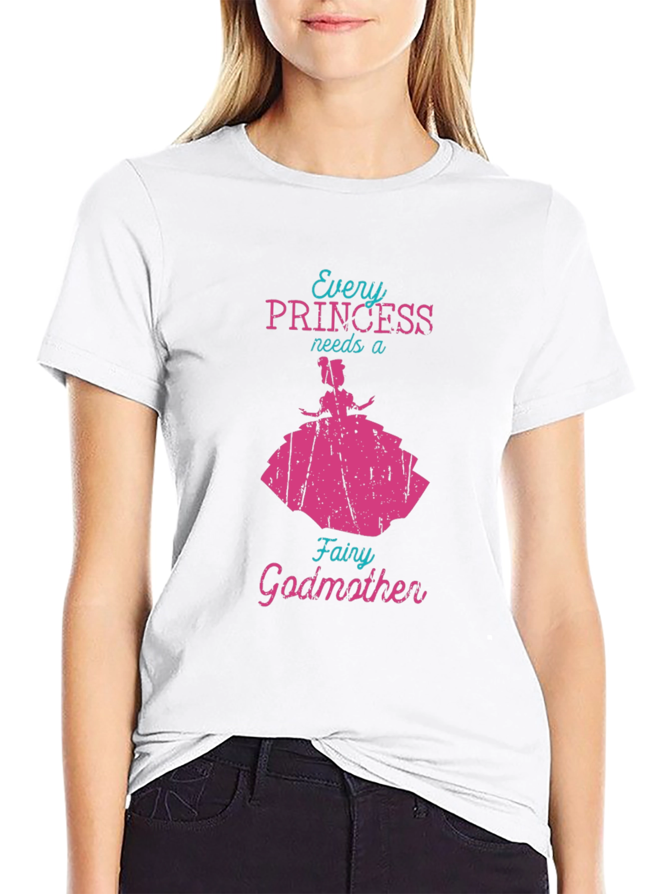 Princess Fairy Godmother Tee - Black Novelty T-Shirt