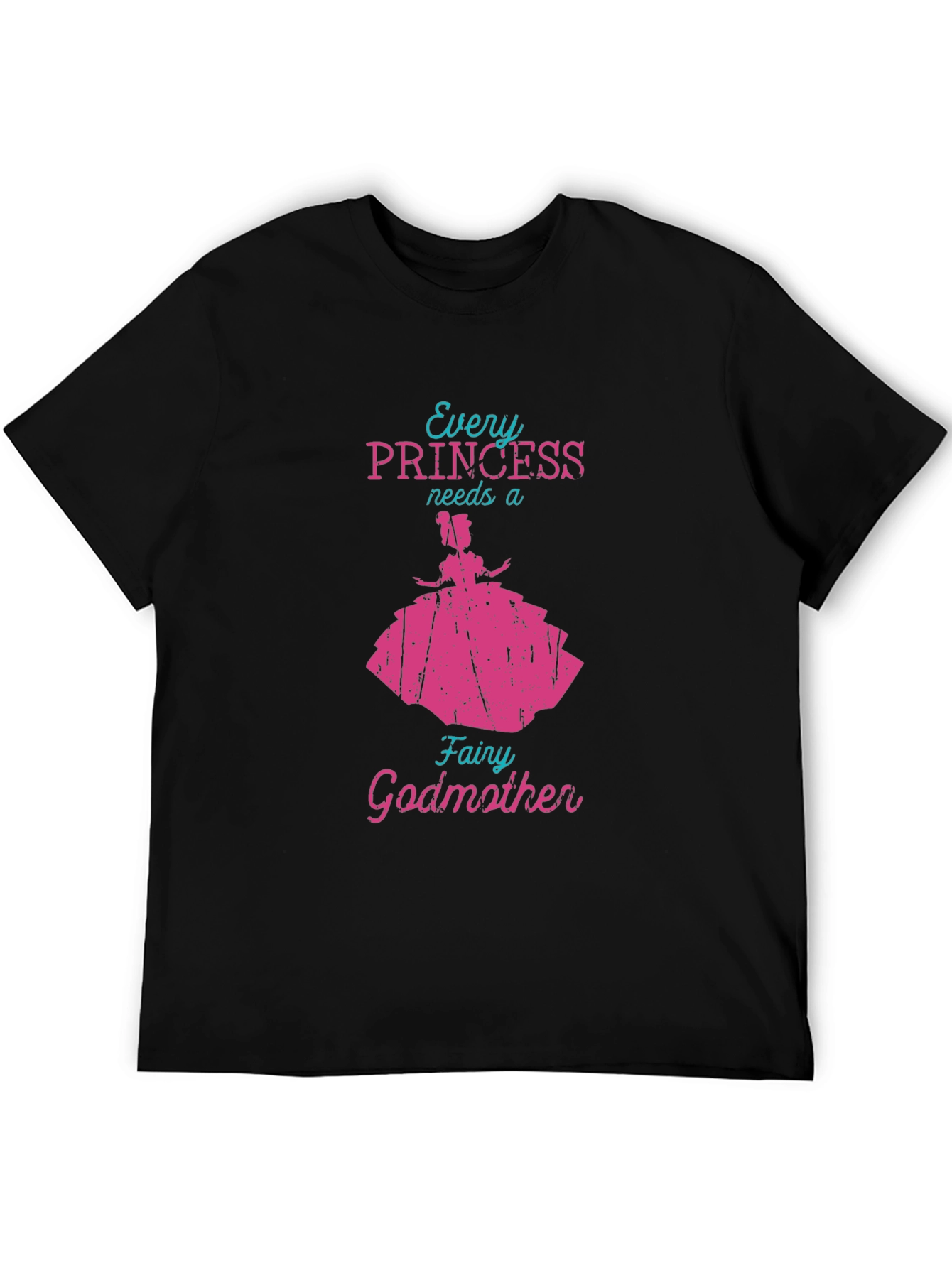 Princess Fairy Godmother Tee - Black Novelty T-Shirt