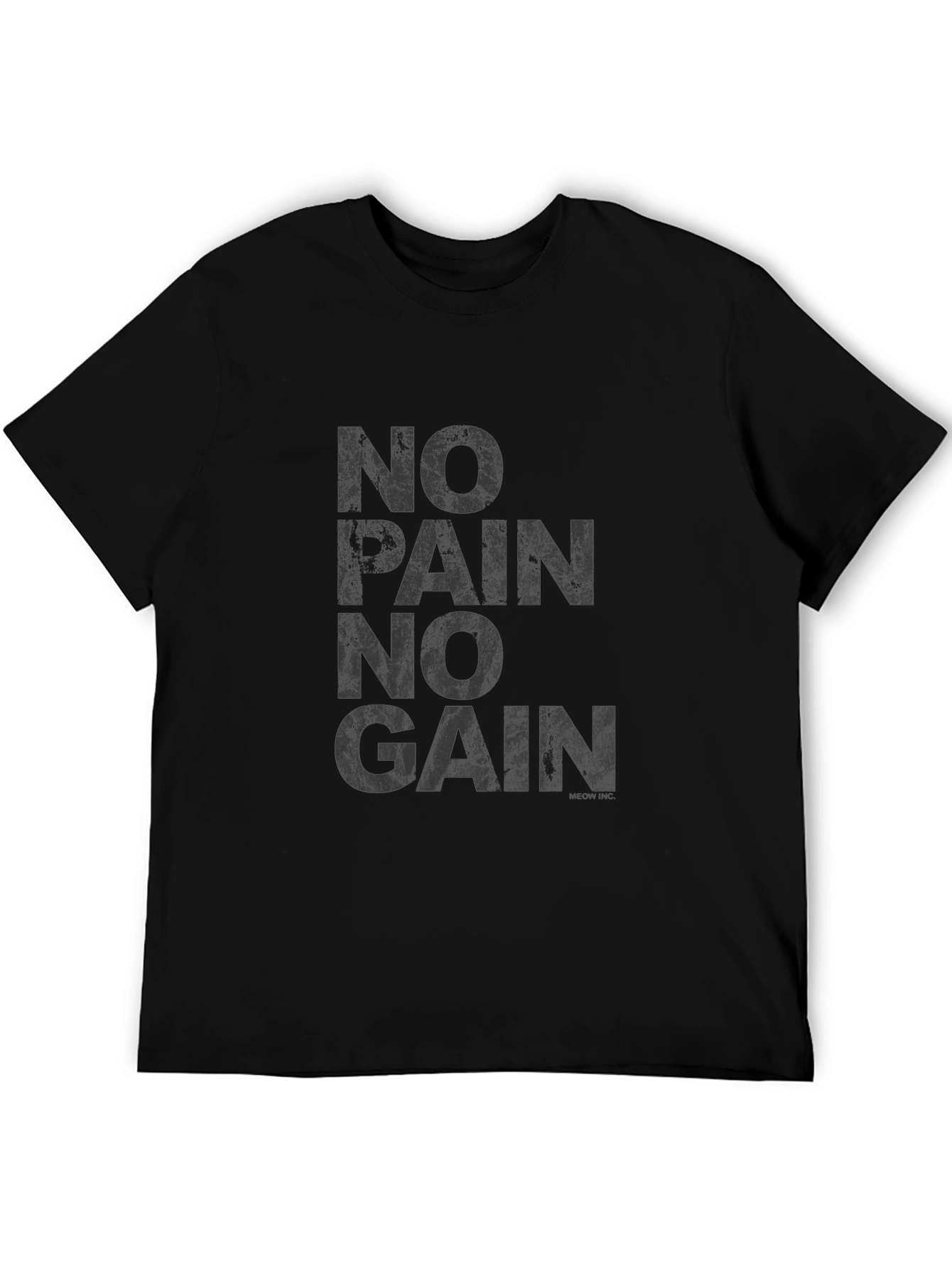 No Pain No Gain Black Graphic Tee