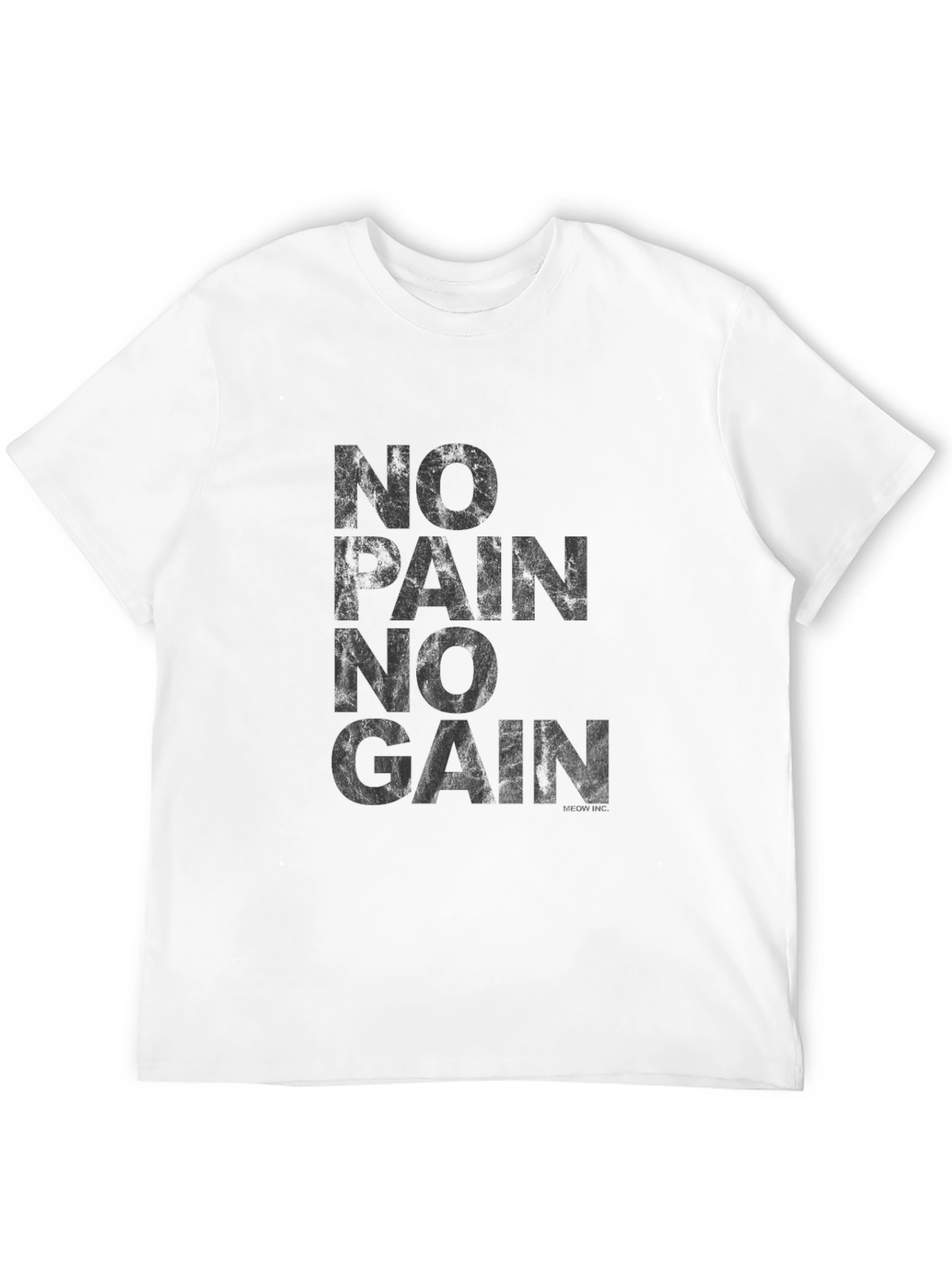 No Pain No Gain Black Graphic Tee