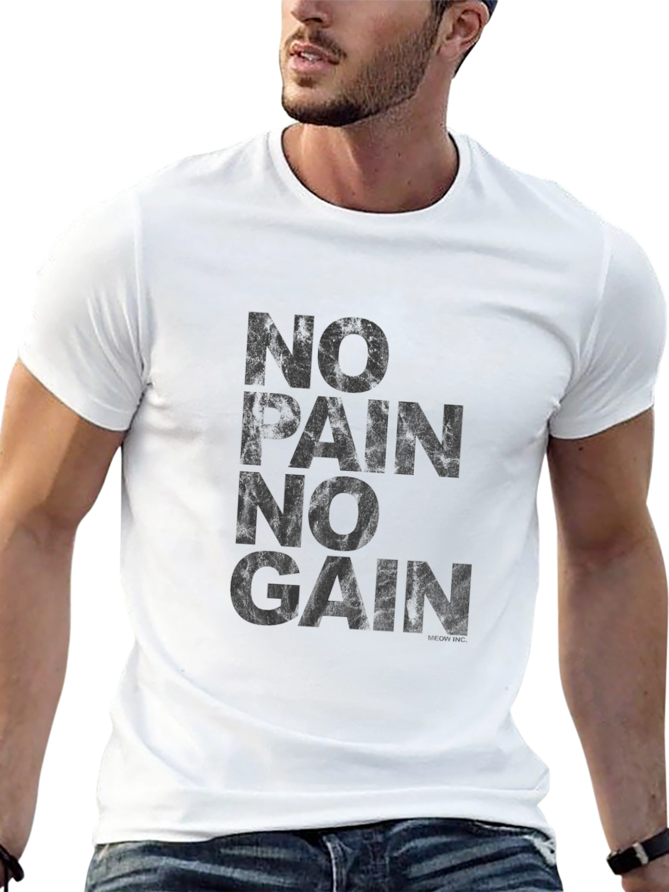 No Pain No Gain Black Graphic Tee