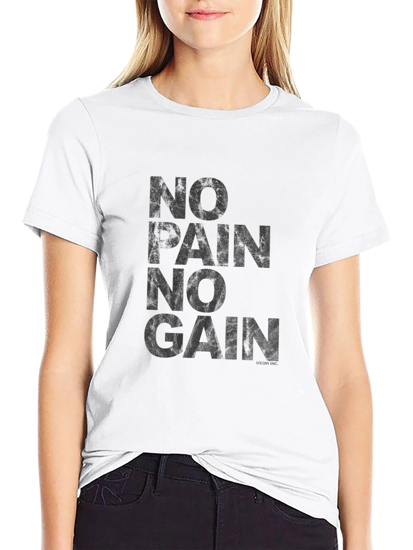 No Pain No Gain Black Graphic Tee