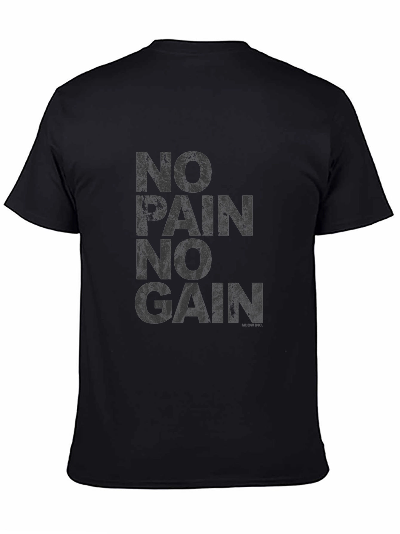 No Pain No Gain Black Graphic Tee
