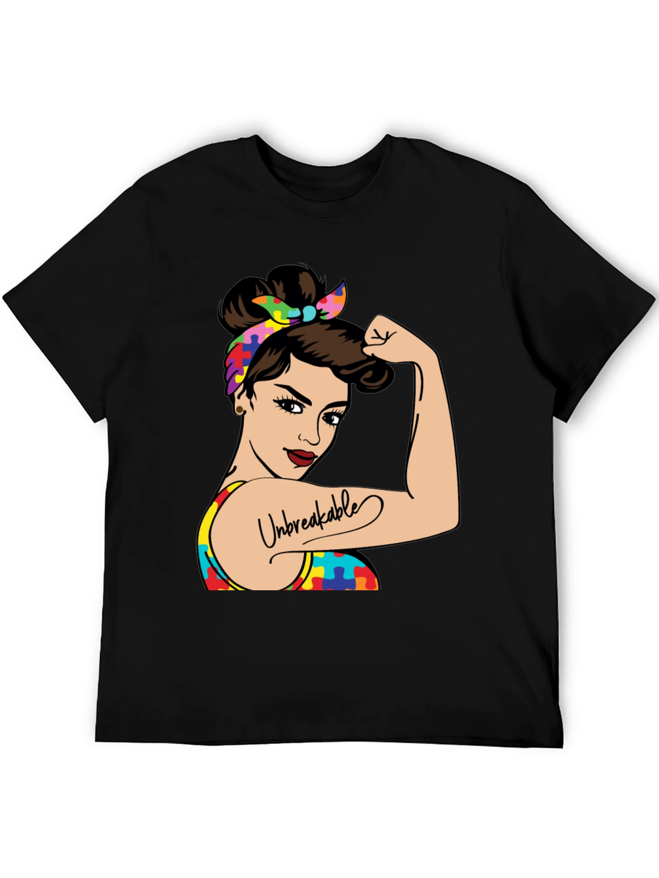 Unbreakable Autism Awareness Graphic T-Shirt