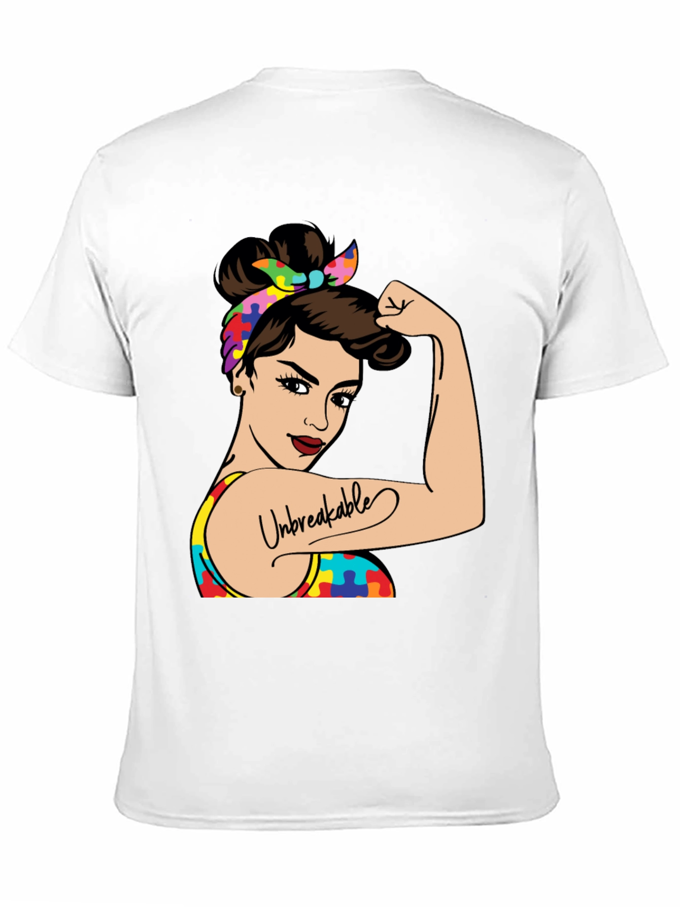 Unbreakable Autism Awareness Graphic T-Shirt