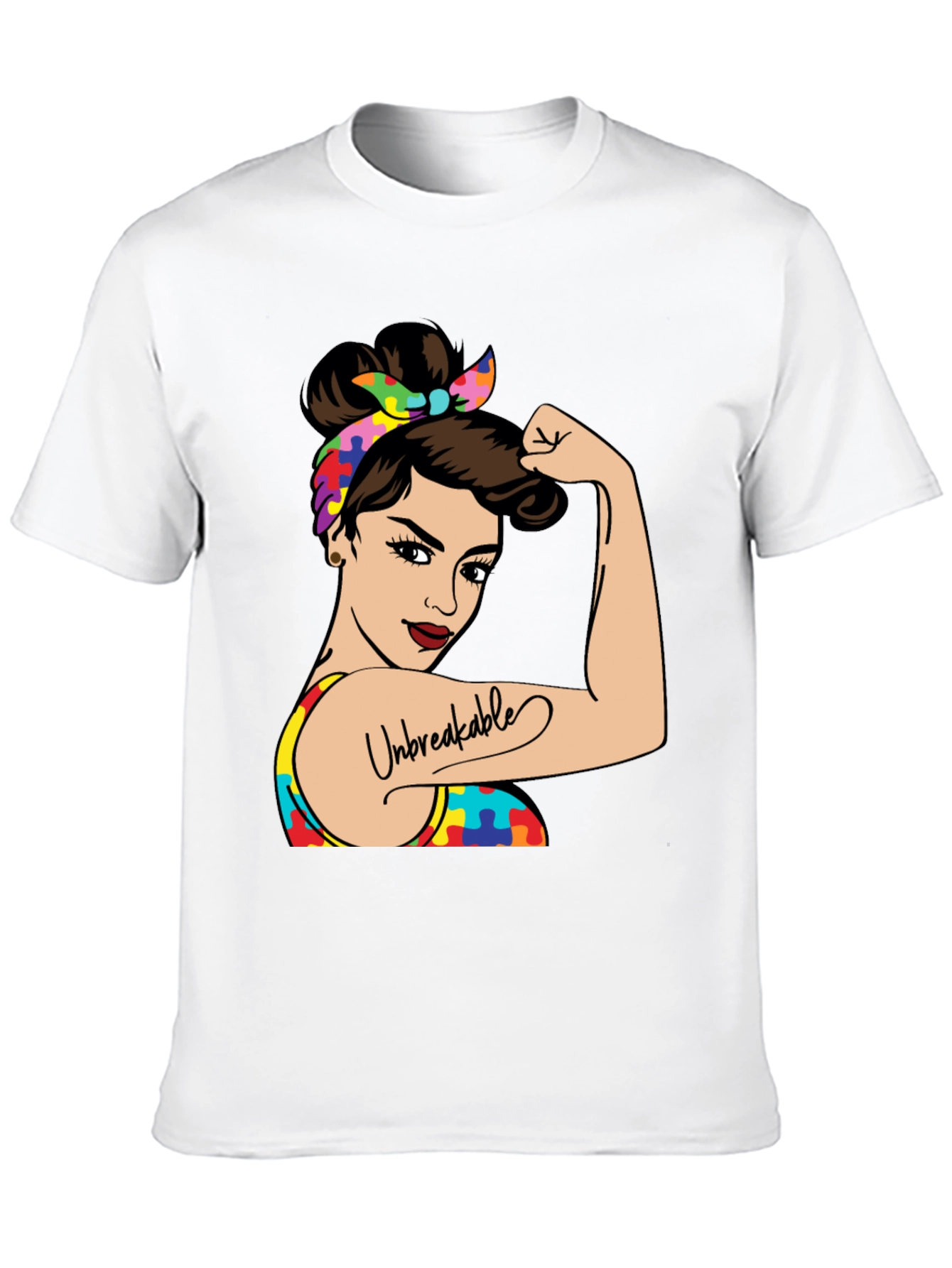 Unbreakable Autism Awareness Graphic T-Shirt