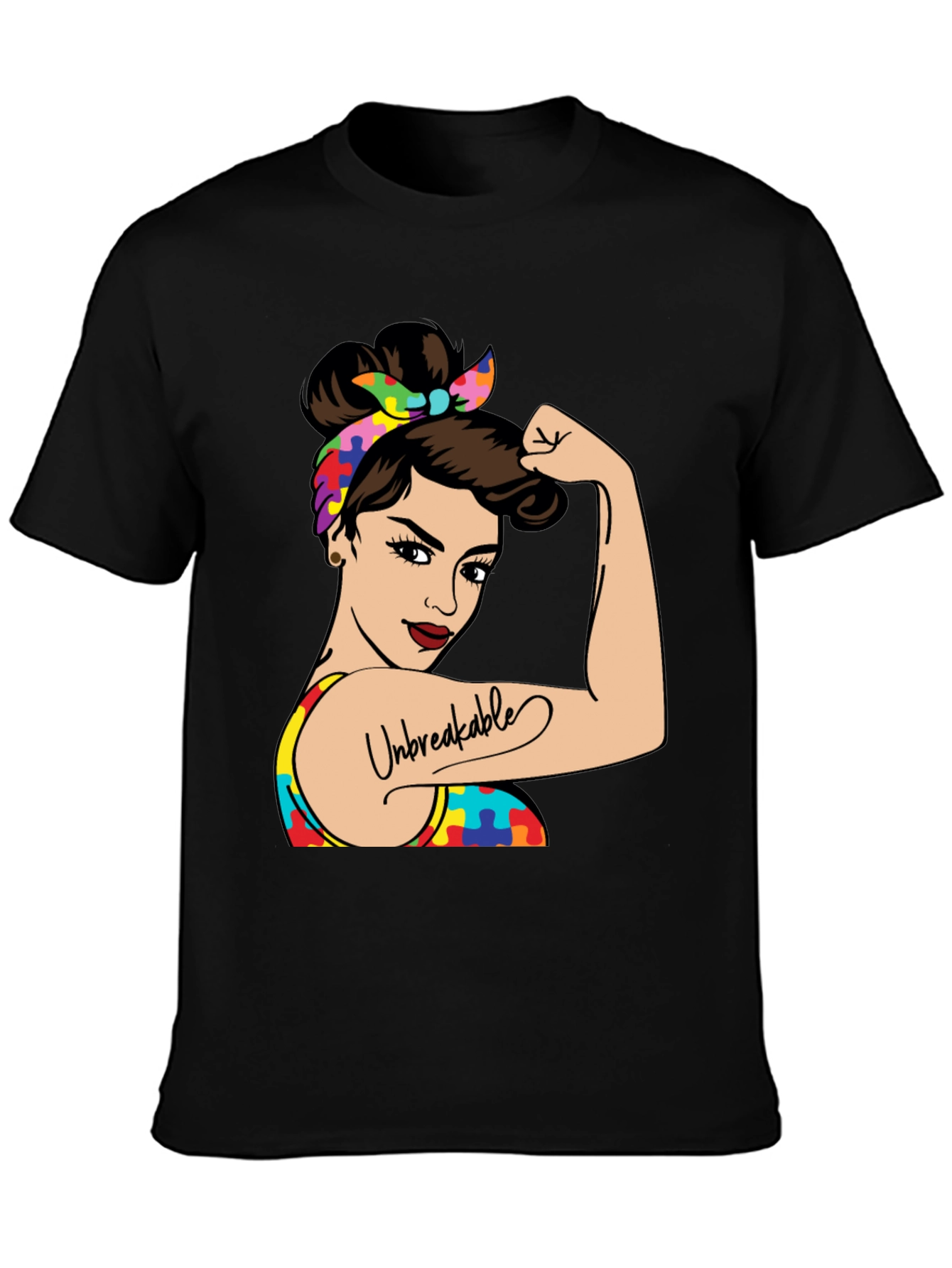Unbreakable Autism Awareness Graphic T-Shirt