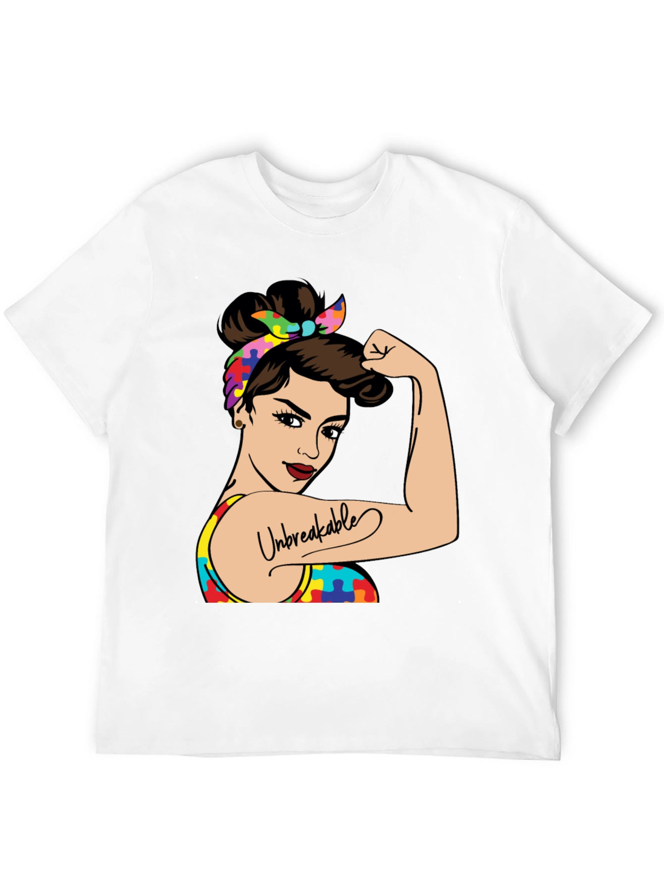 Unbreakable Autism Awareness Graphic T-Shirt