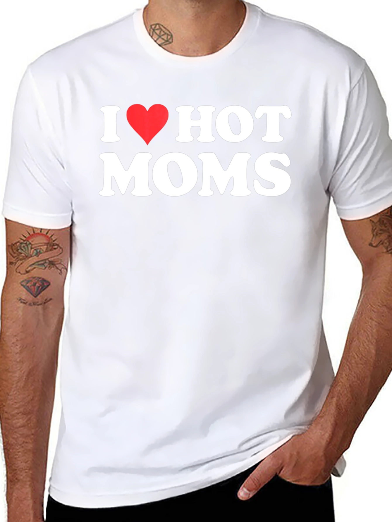 I Heart Hot Moms Graphic T-Shirt