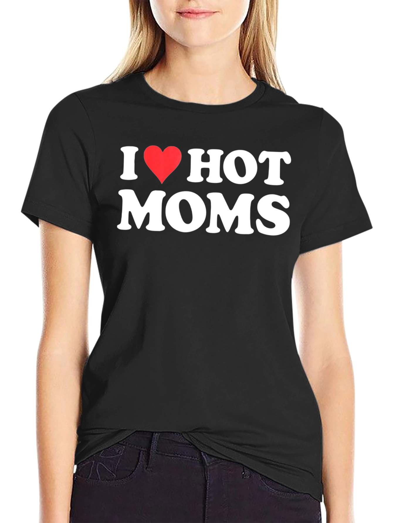 I Heart Hot Moms Graphic T-Shirt