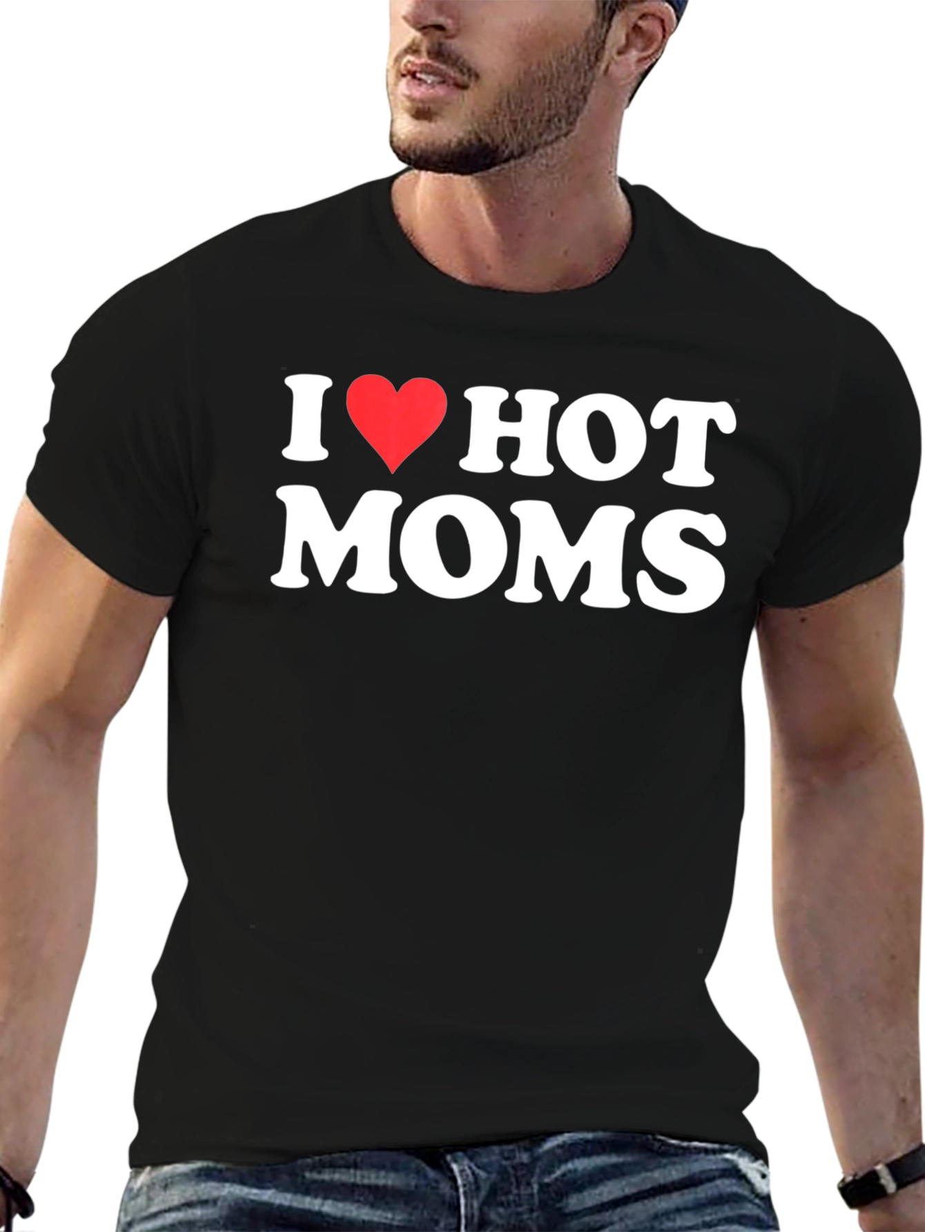 I Heart Hot Moms Graphic T-Shirt