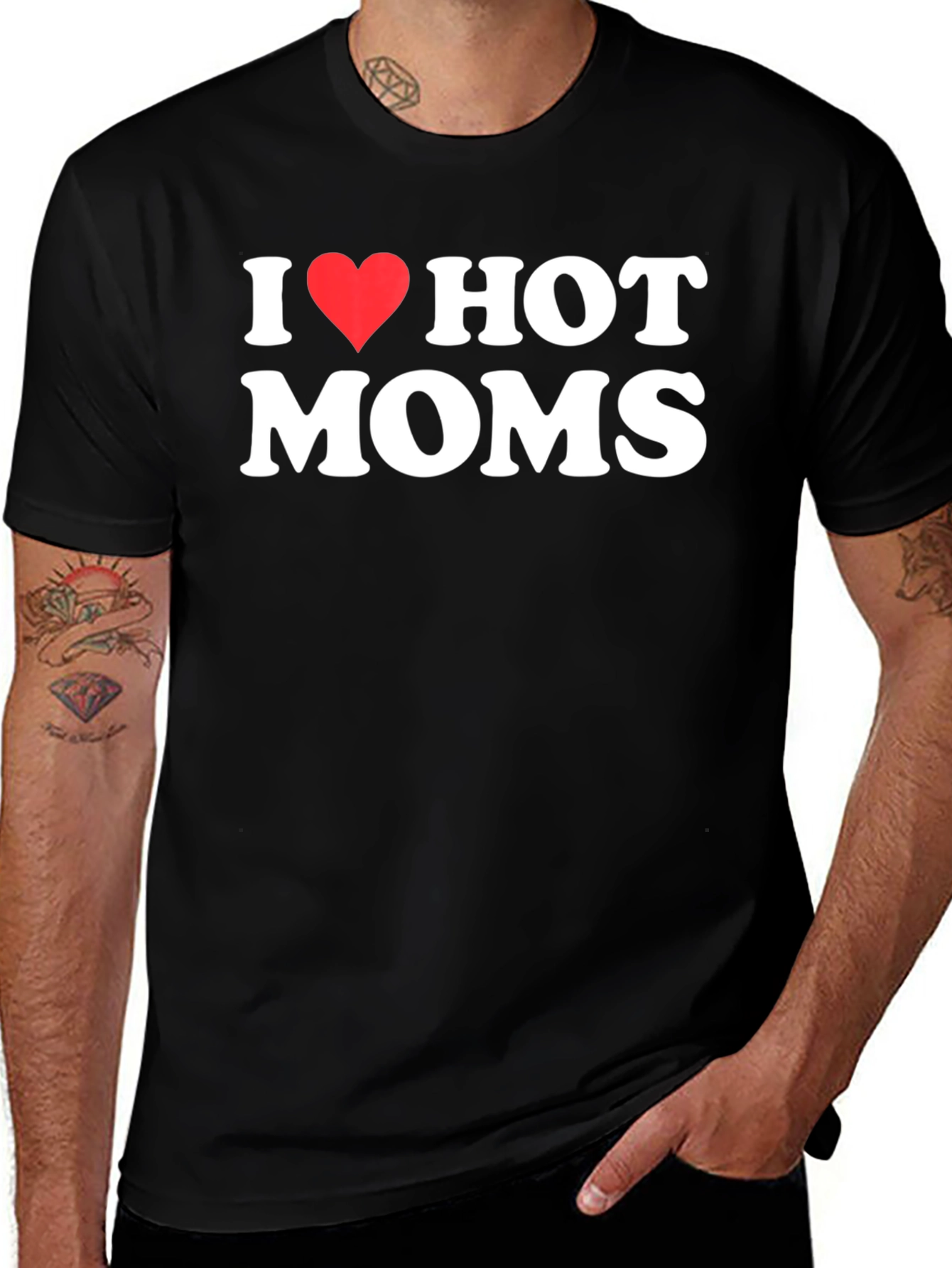 I Heart Hot Moms Graphic T-Shirt
