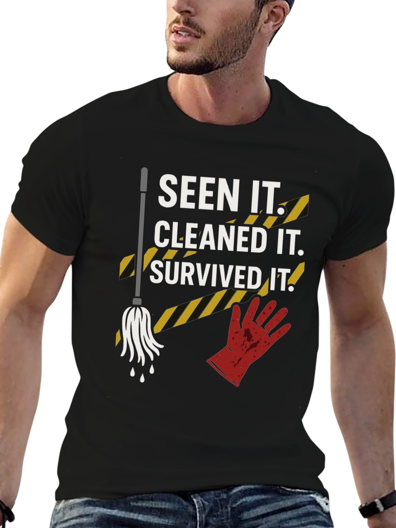 Seen It Cleaned It Survived It Graphic Tee
