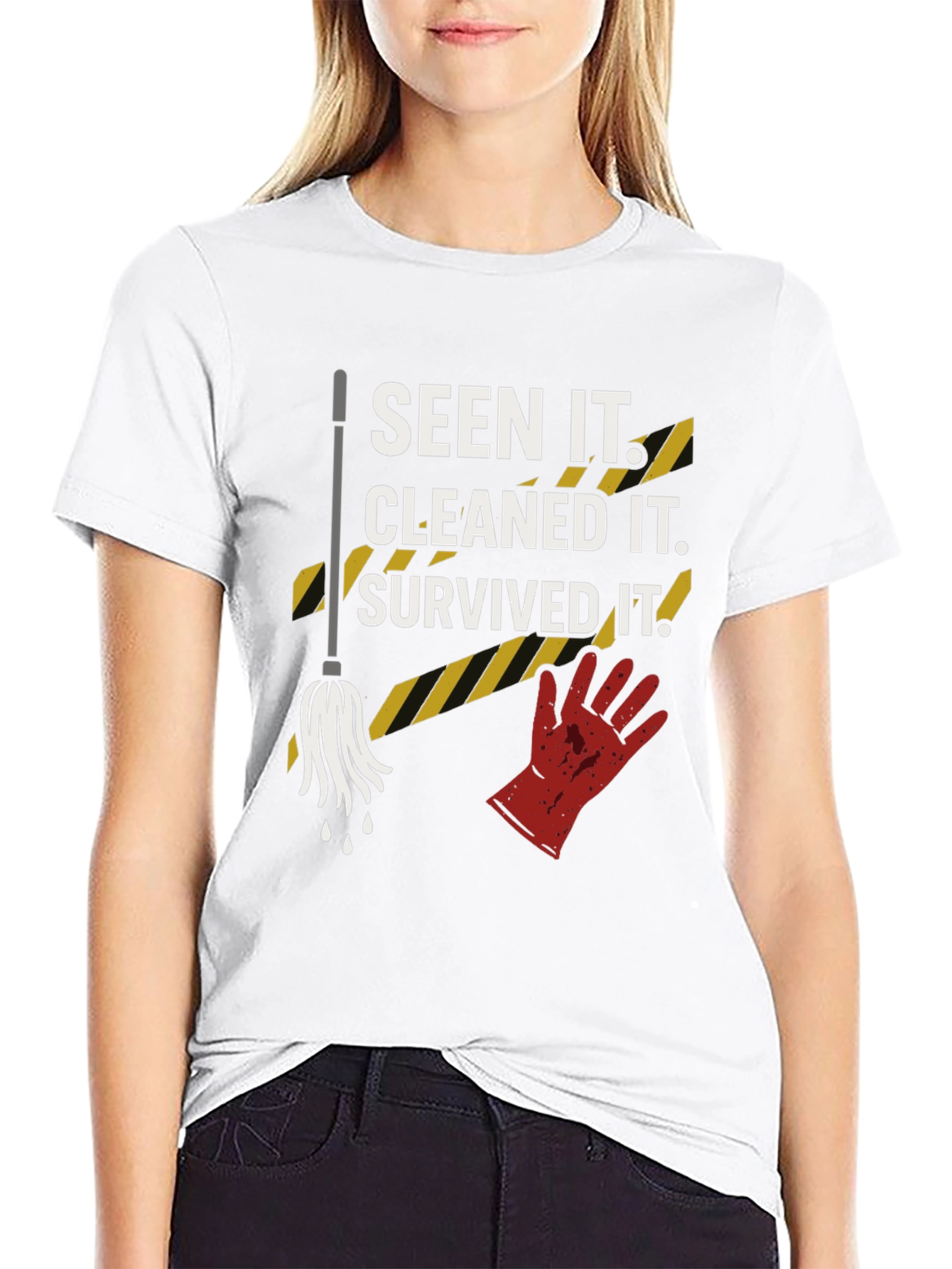 Seen It Cleaned It Survived It Graphic Tee