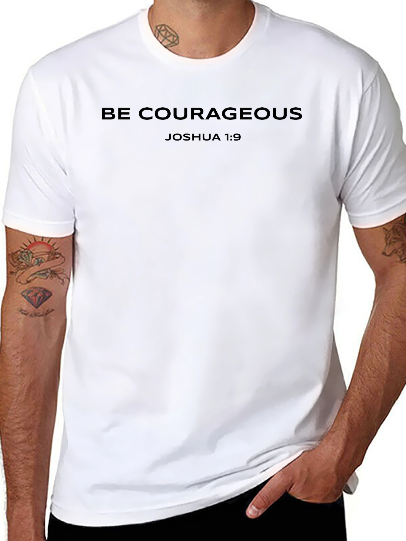 Be Courageous T-Shirt - Joshua 1:9 Graphic Tee