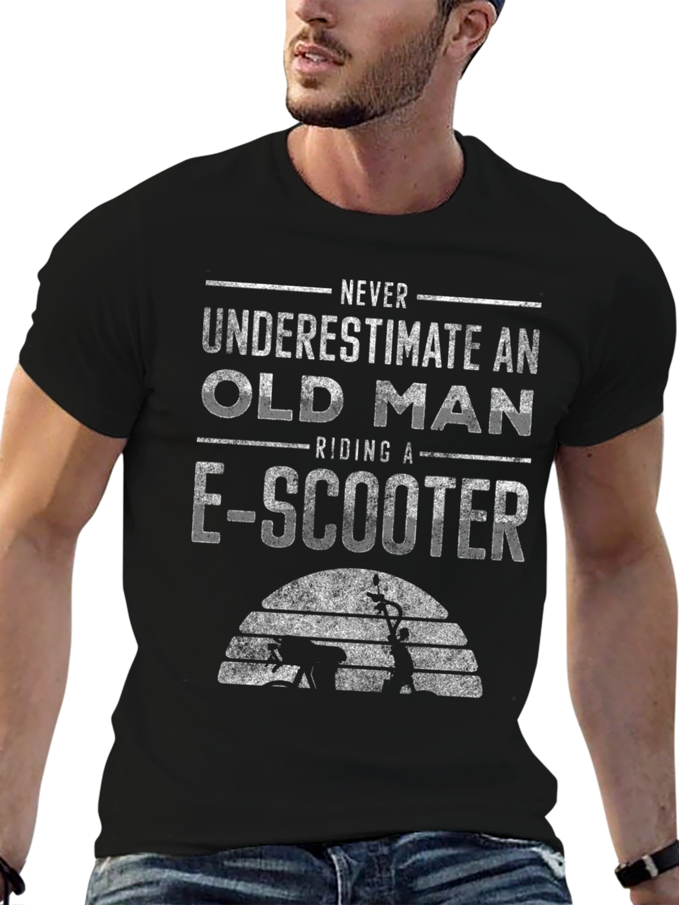 Old Man E-Scooter Graphic Tee