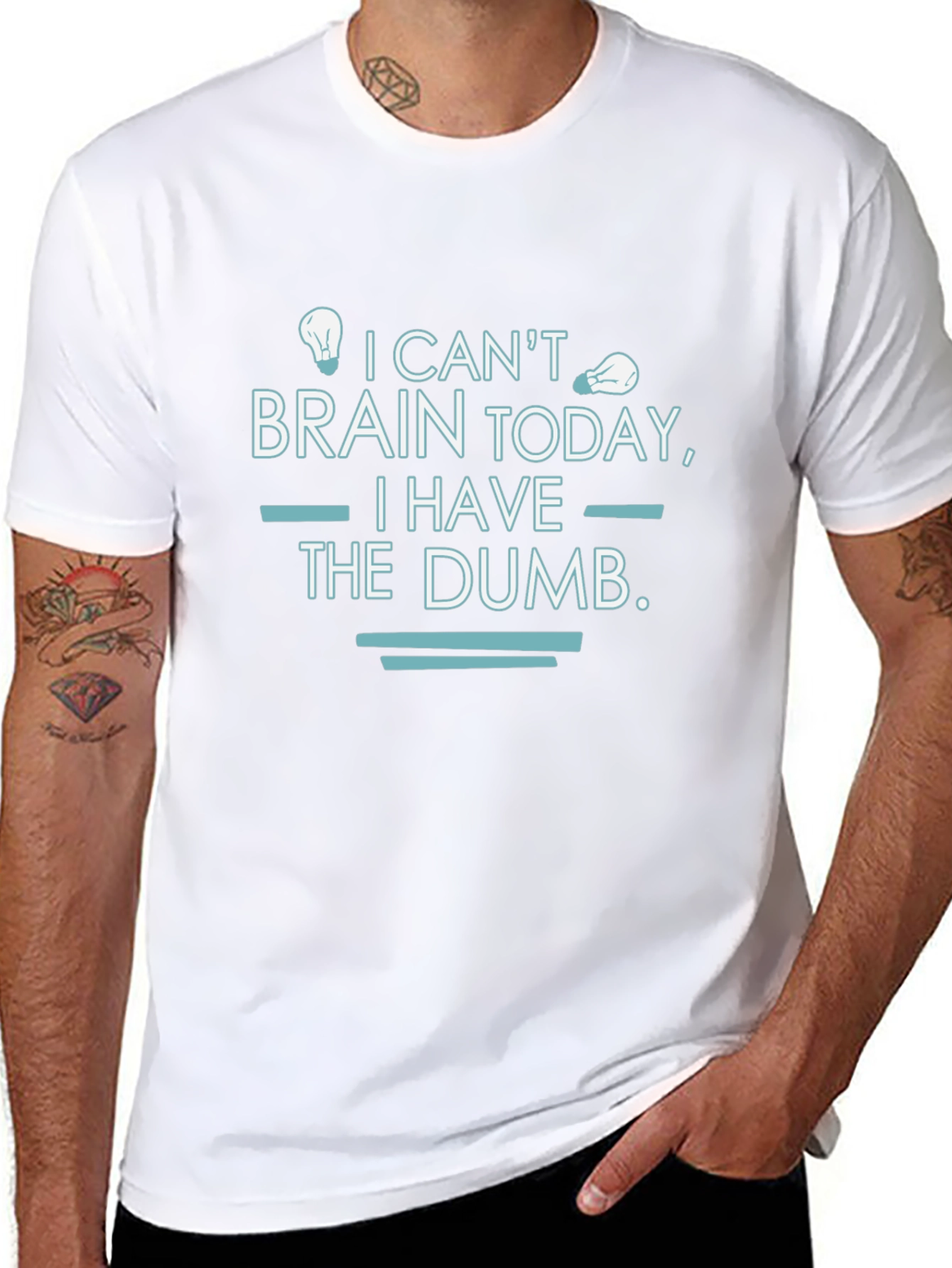 Funny I Cant Brain Today Graphic T-Shirt