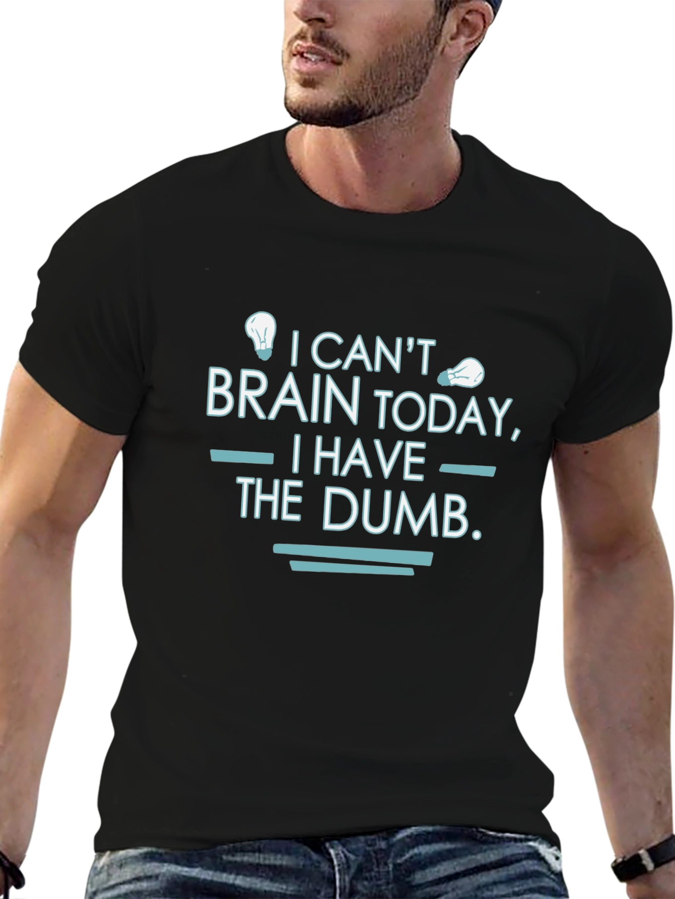 Funny I Cant Brain Today Graphic T-Shirt