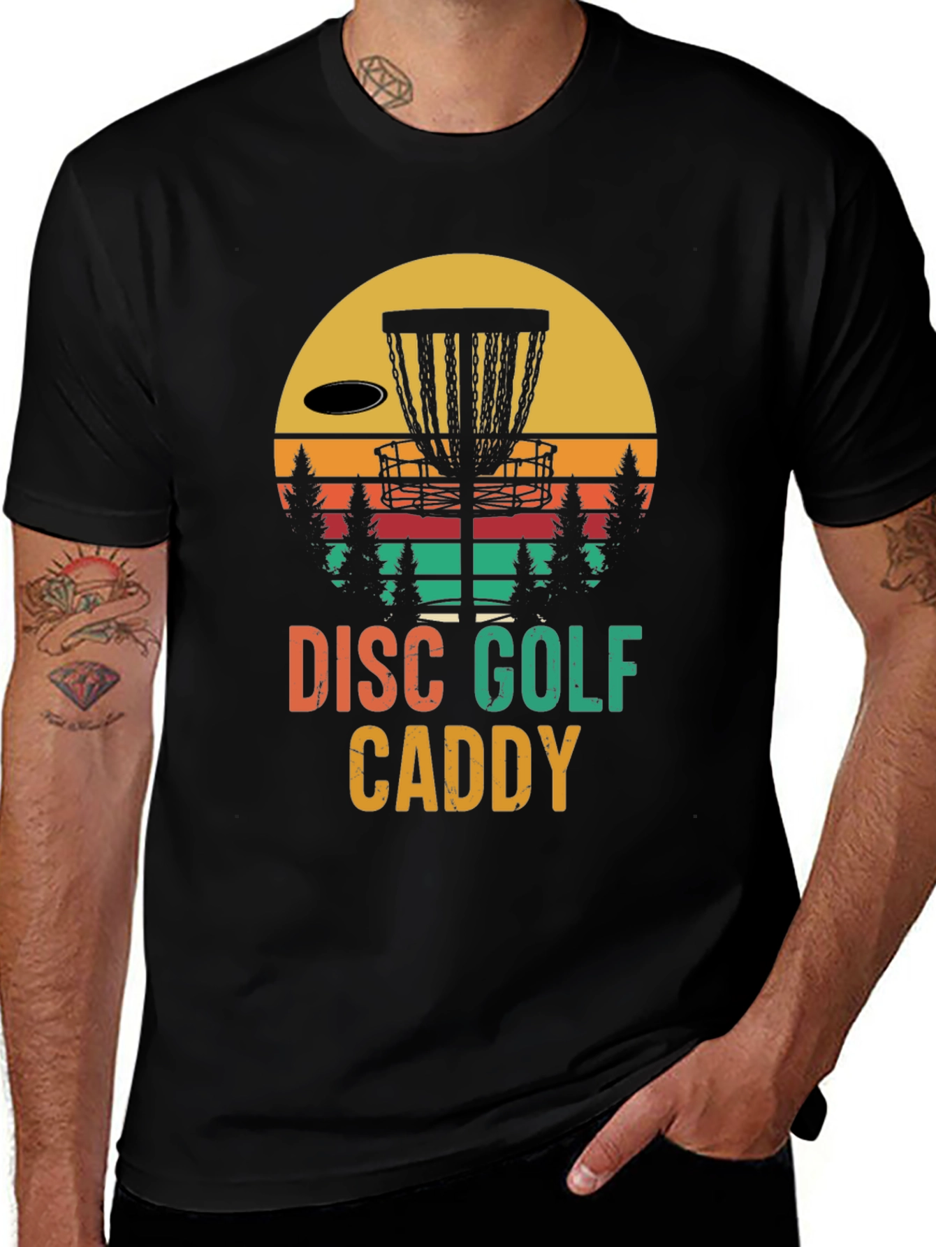 Retro Disc Golf Caddy T-Shirt