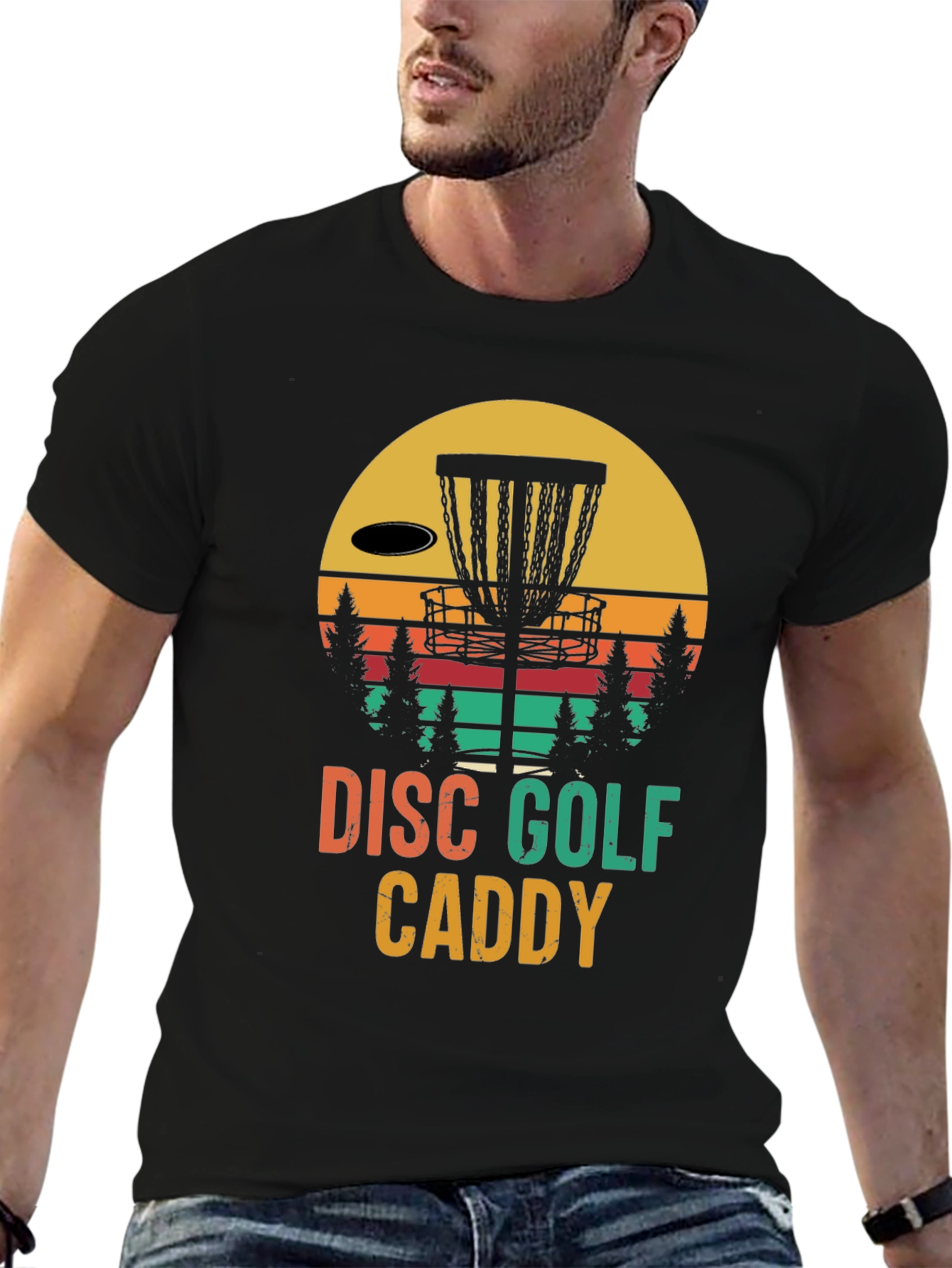 Retro Disc Golf Caddy T-Shirt
