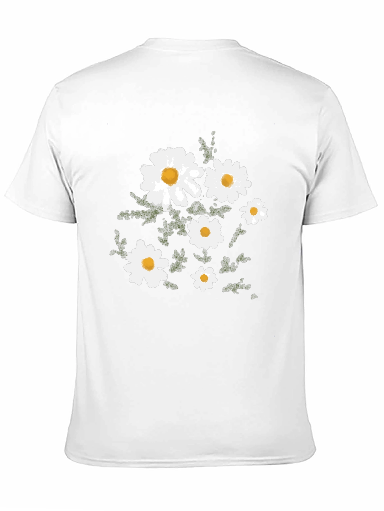 Black Floral Daisy Graphic Tee