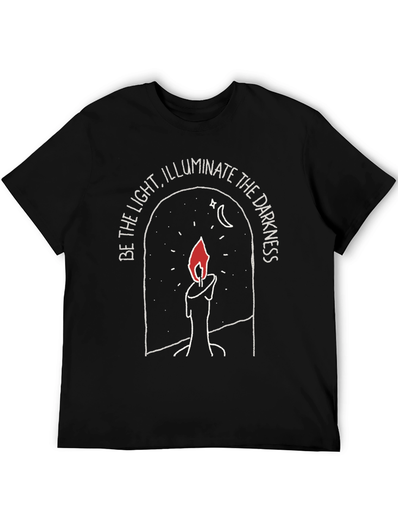 Candlelight Motivation Black T-Shirt